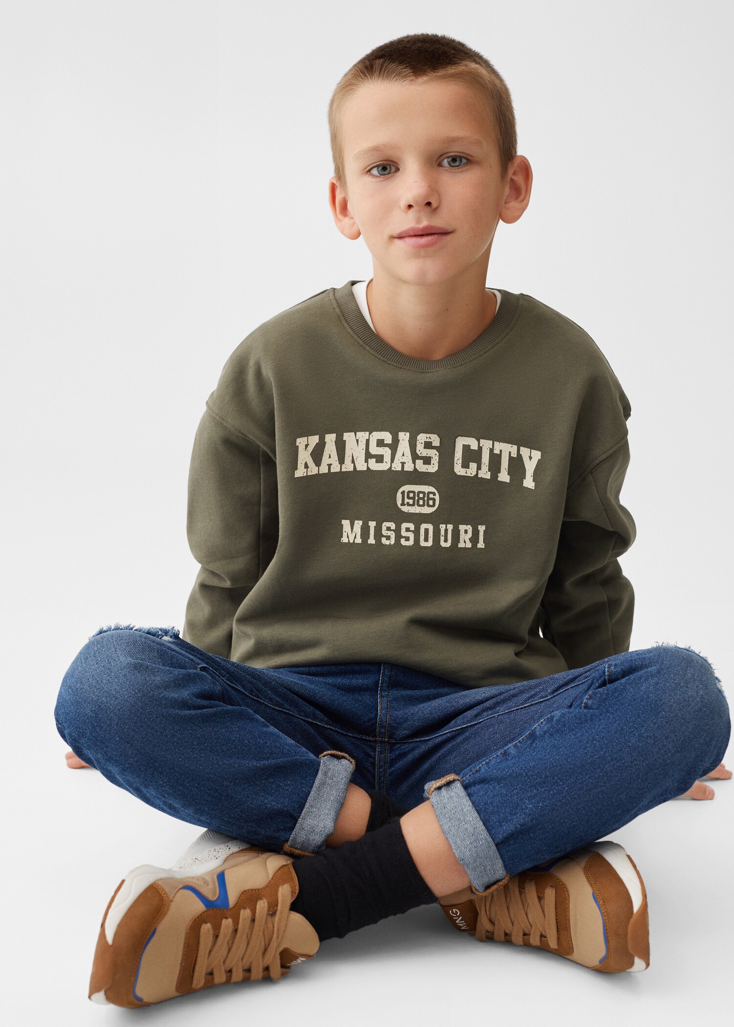 Printed cotton sweatshirt - Details of the article 2