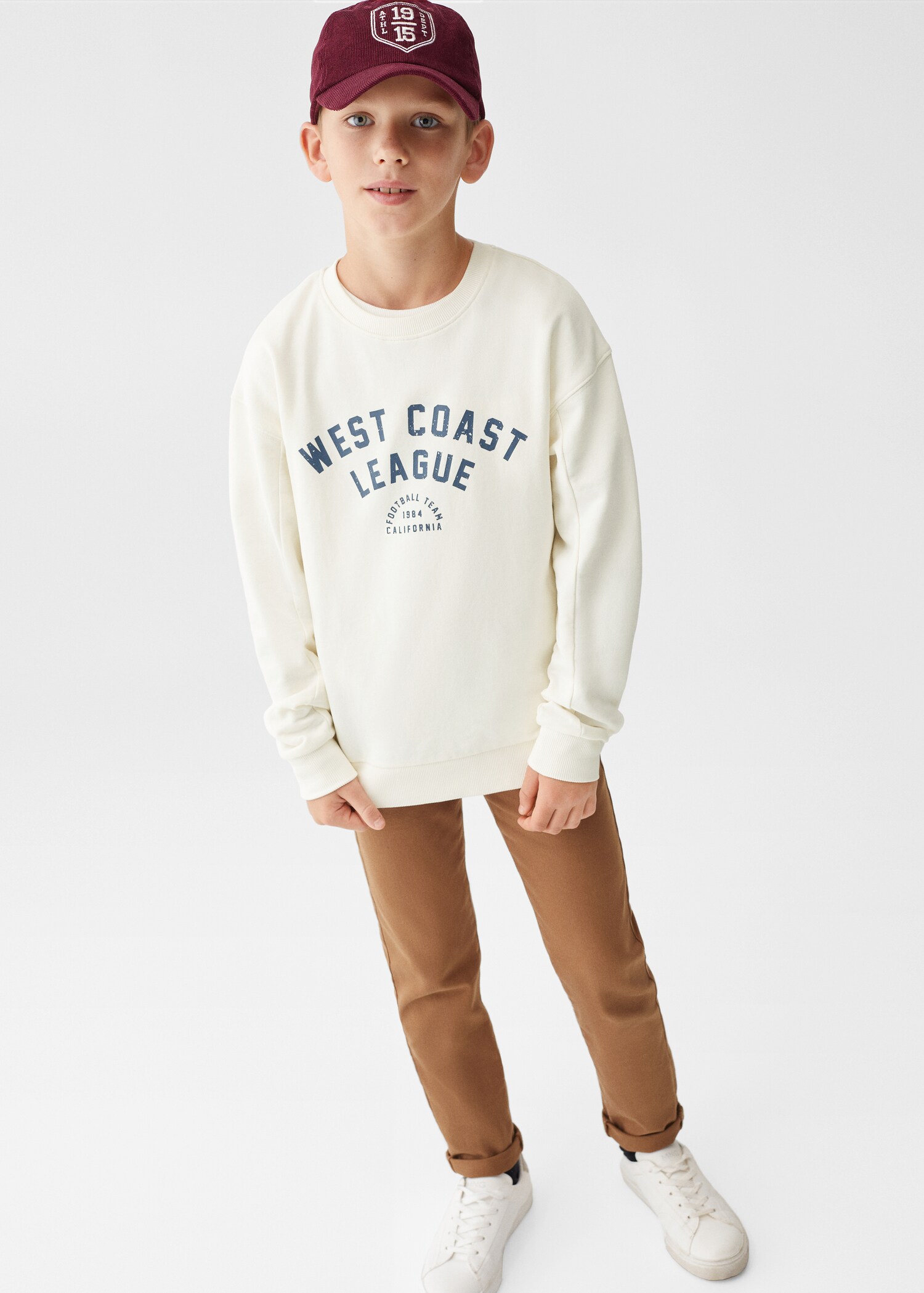 Printed cotton sweatshirt - Medium plane