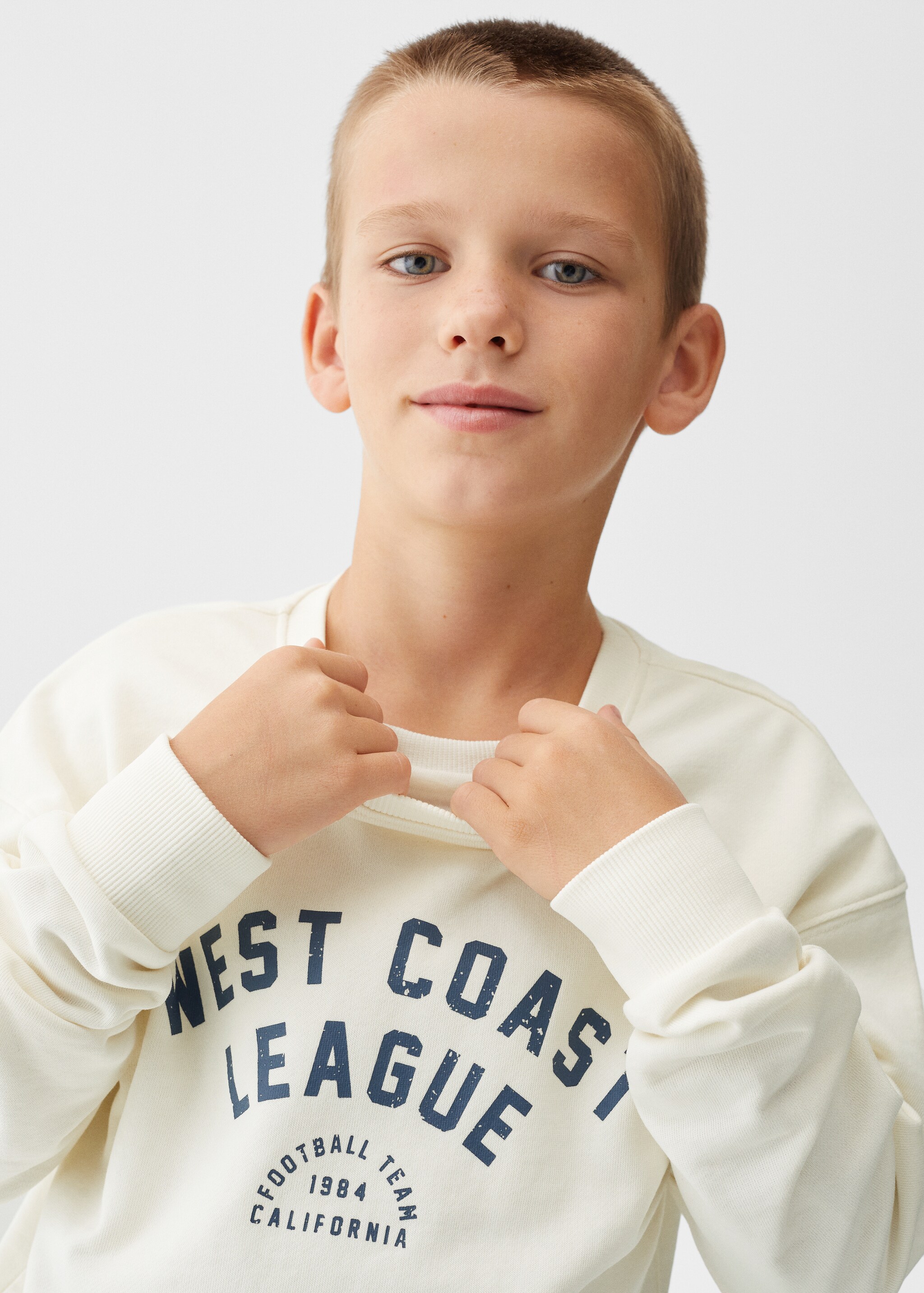 Printed cotton sweatshirt - Details of the article 1