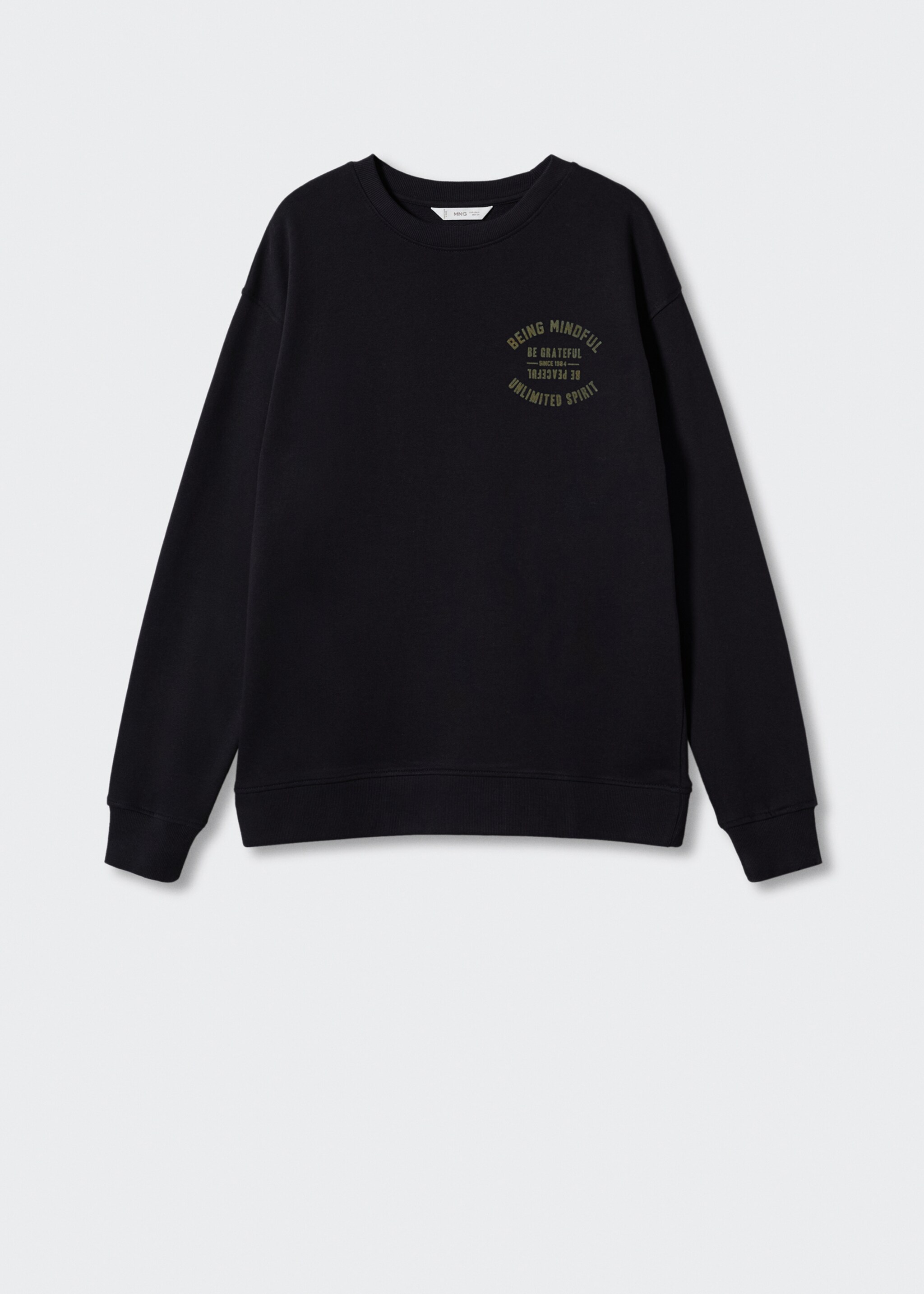 Message cotton sweatshirt - Article without model