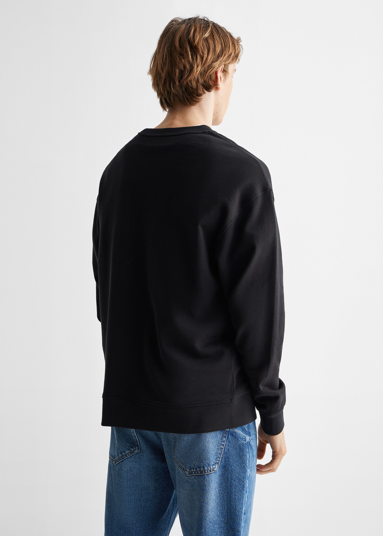 Katoenen sweatshirt met boodschap - Achterkant van het artikel