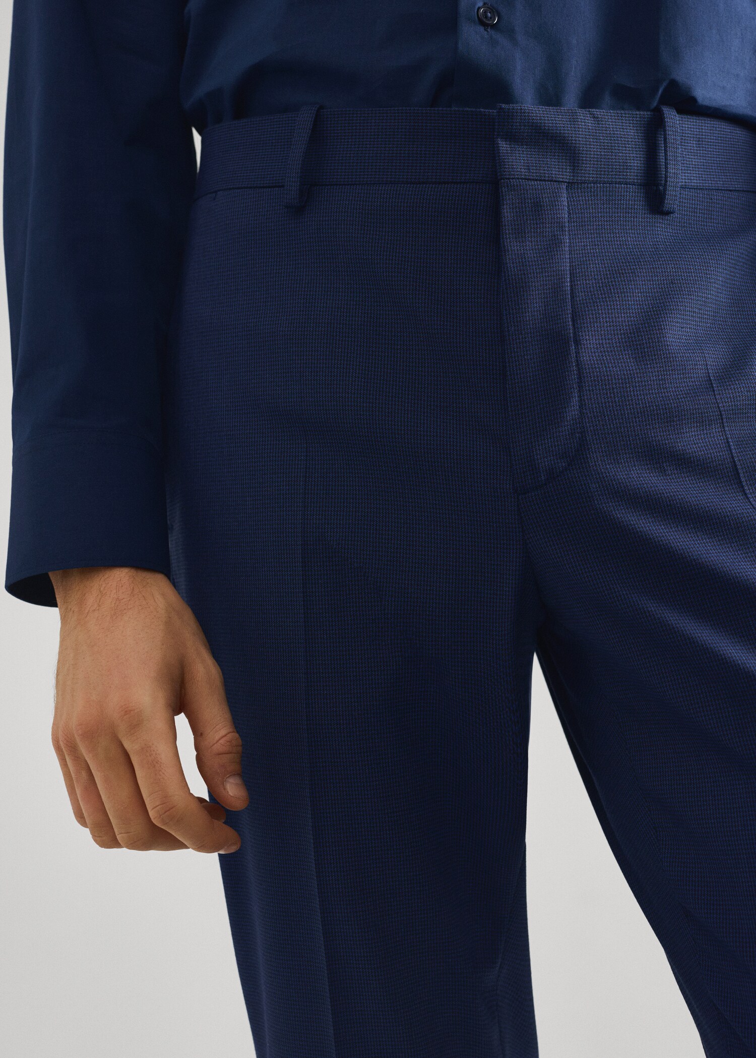 Super slim fit suit trousers - Details of the article 1