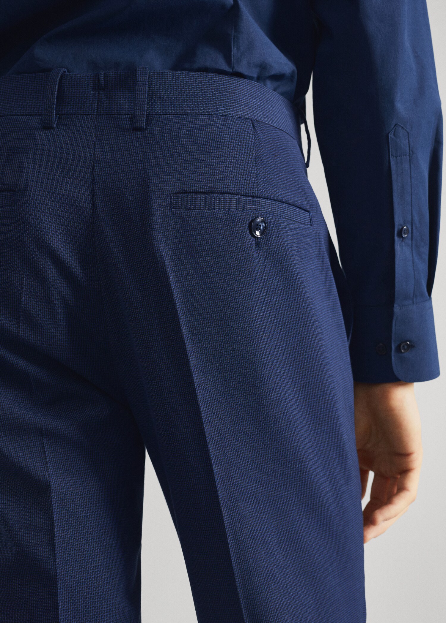 Super slim fit suit trousers - Details of the article 4