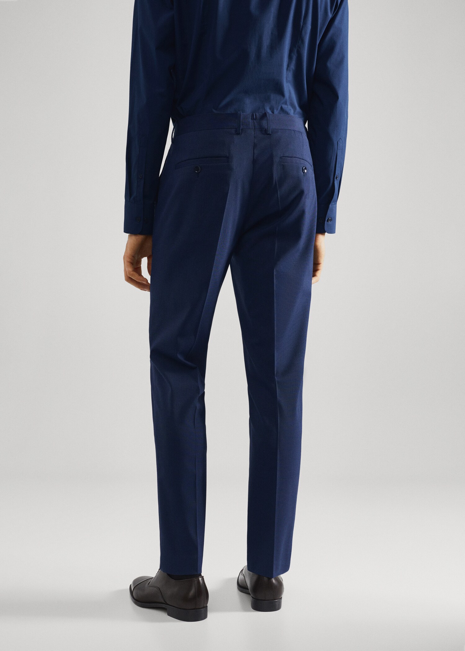 Super slim fit suit trousers - Reverse of the article
