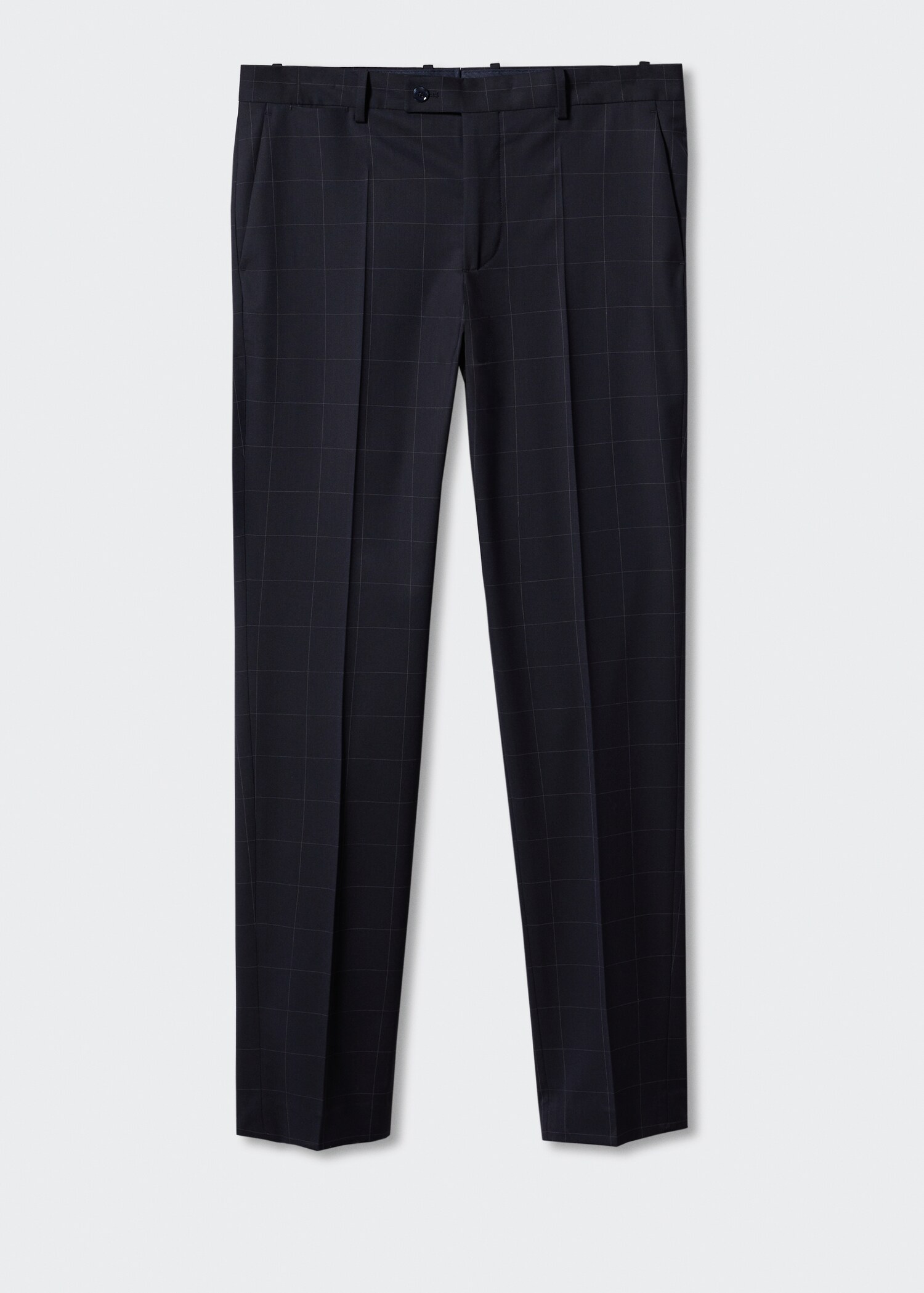 Slim fit check suit trousers - Article without model