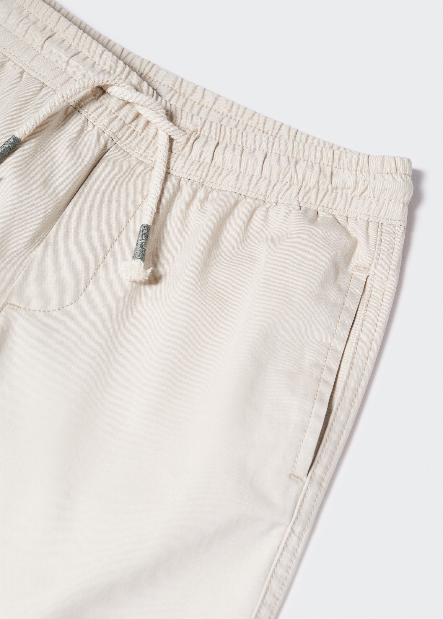 Straight-fit trousers with elastic waist - Details of the article 8