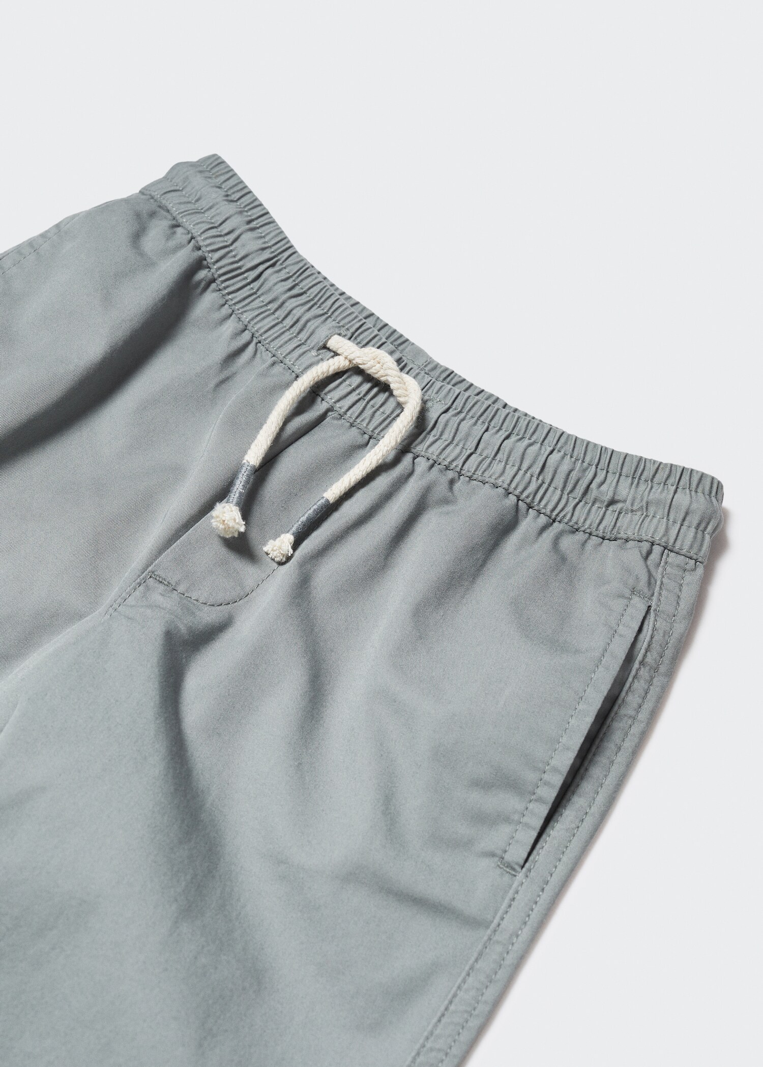 Straight-fit trousers with elastic waist - Details of the article 8