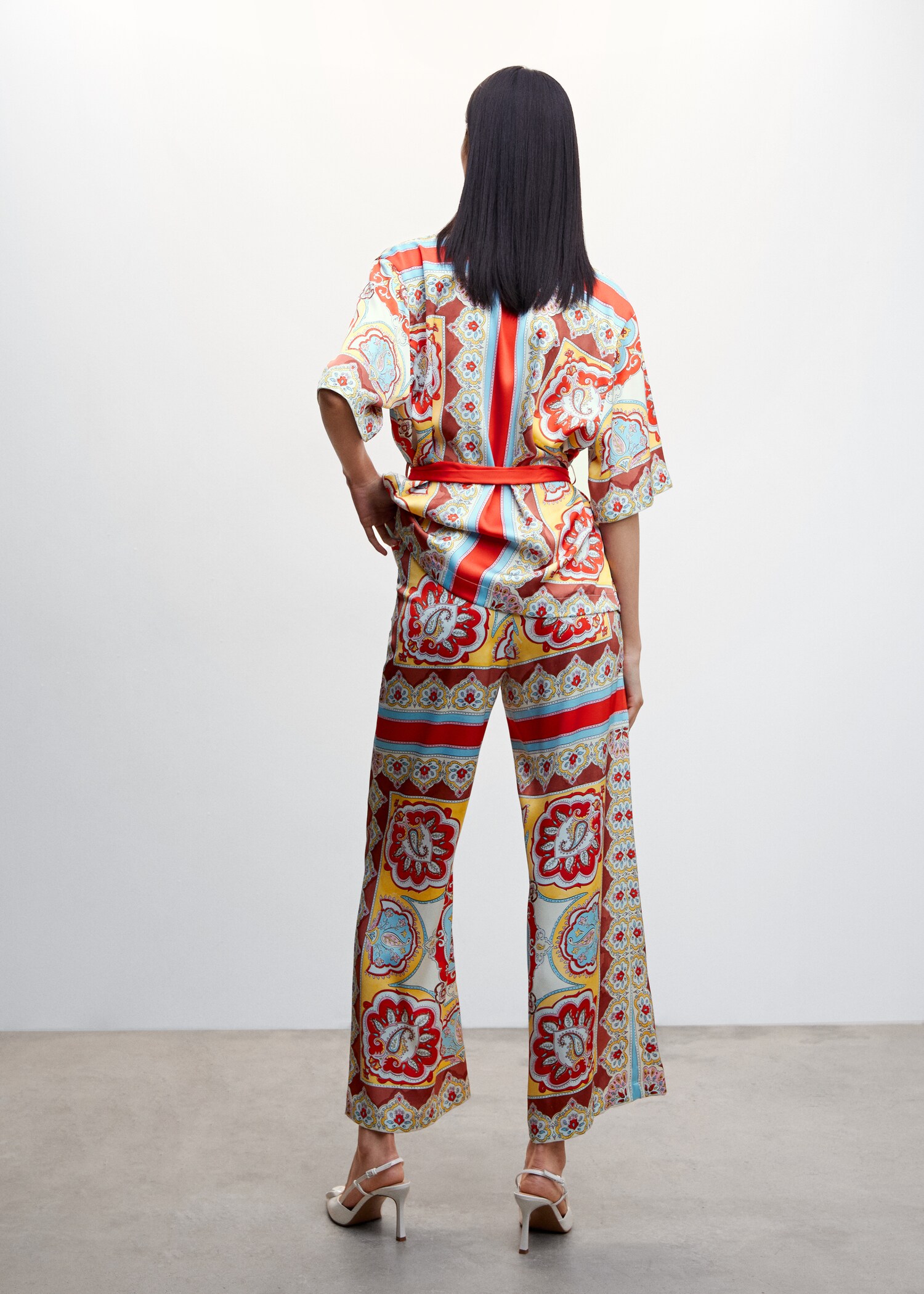 Pantalón estampado barroco - Reverso del artículo