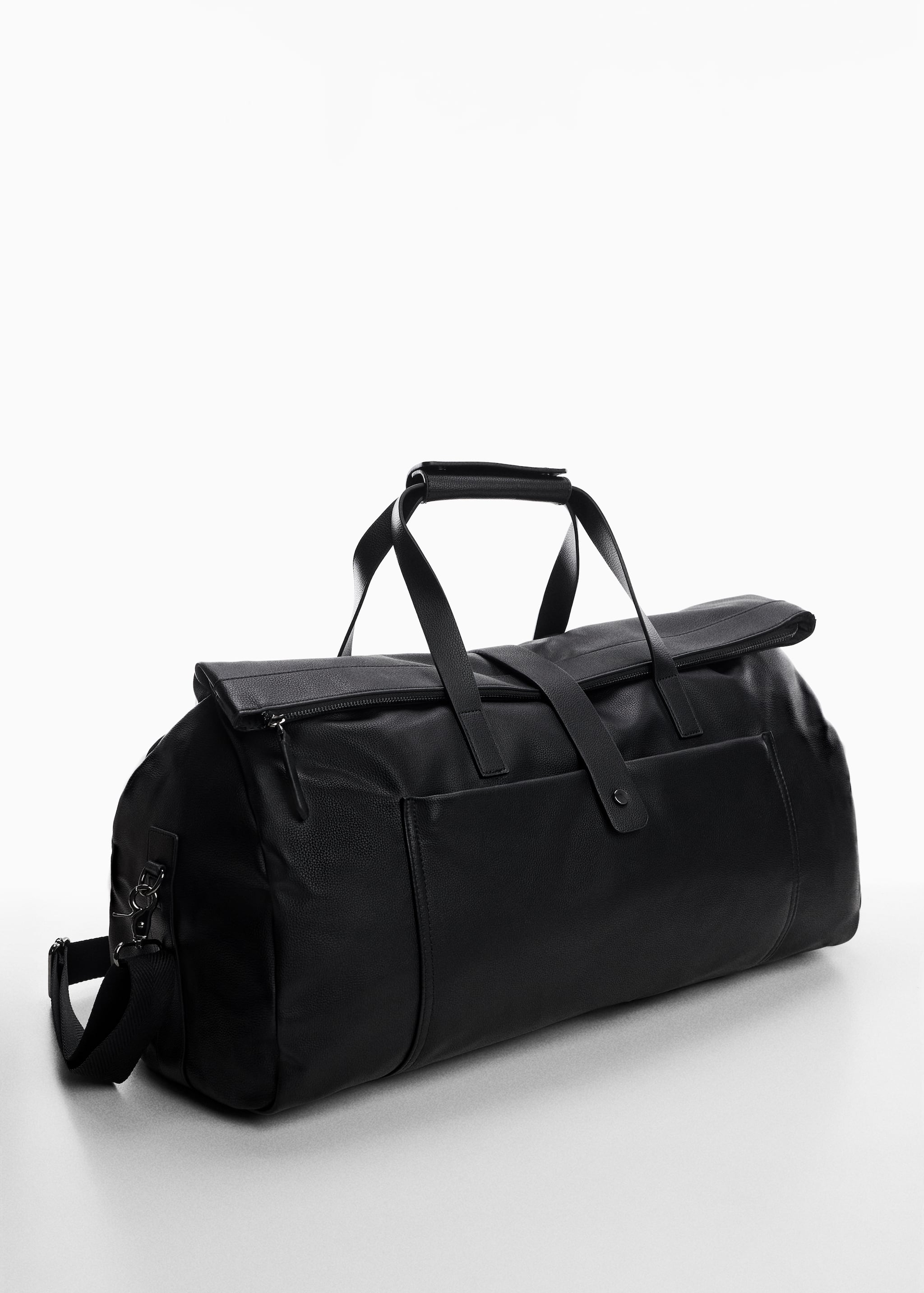 Leather-effect travel bag - Medium plane