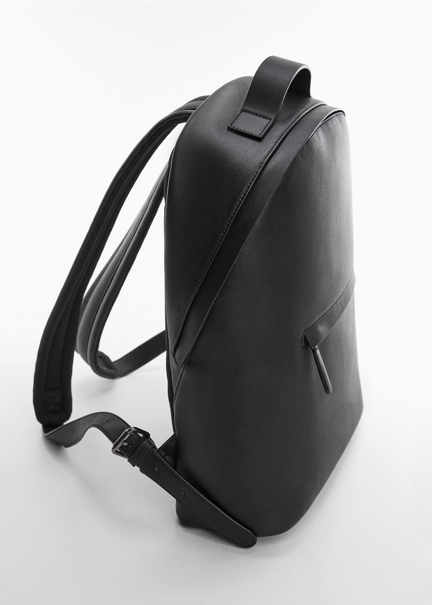 Faux leather backpack - Medium plane