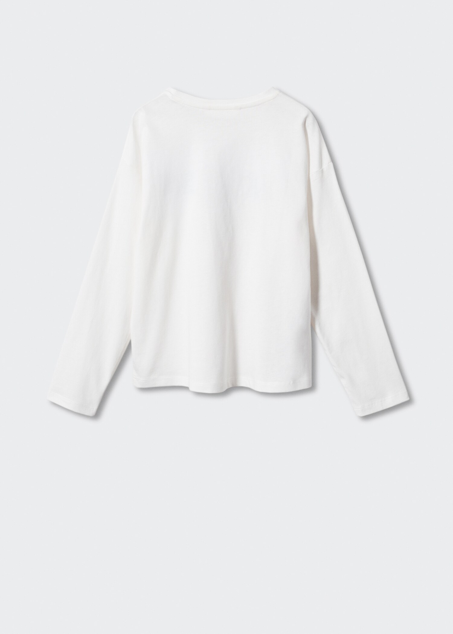 Printed cotton-blend T-shirt - Reverse of the article