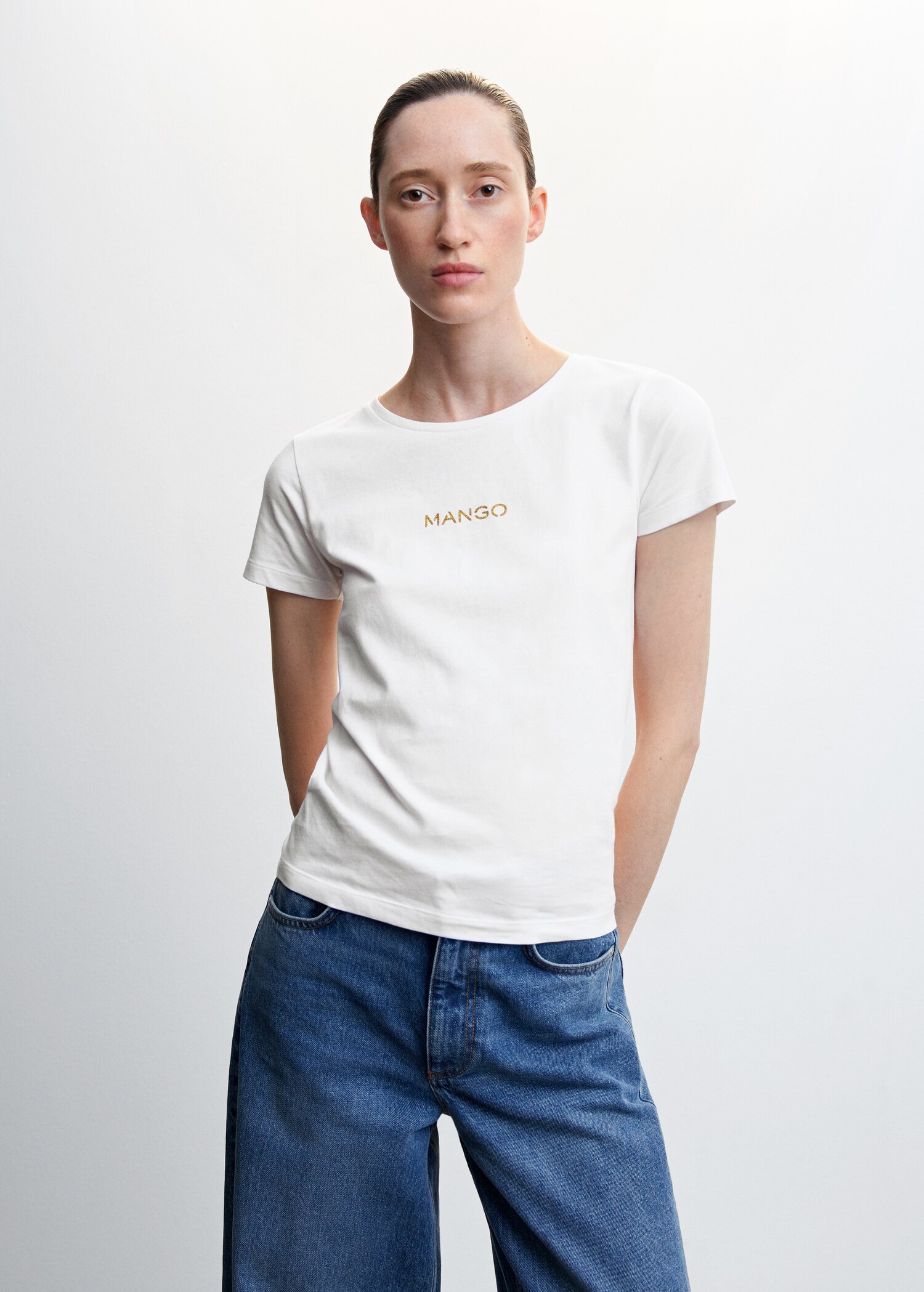 Logo cotton T-shirt - Medium plane