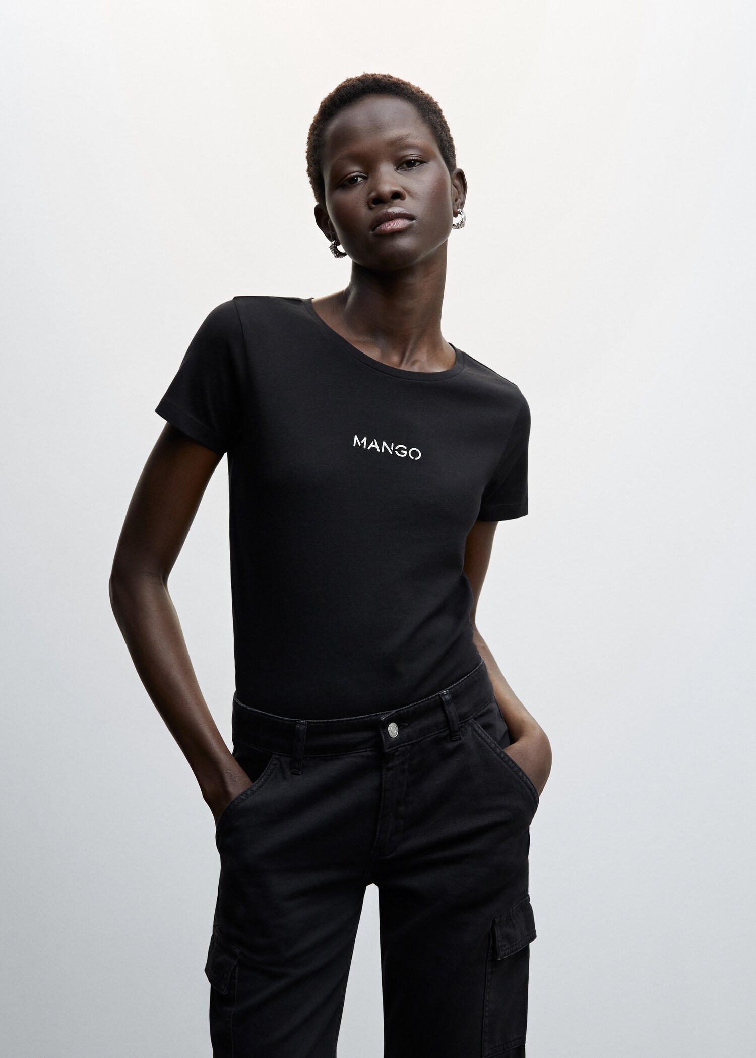 Logo cotton T-shirt - Medium plane