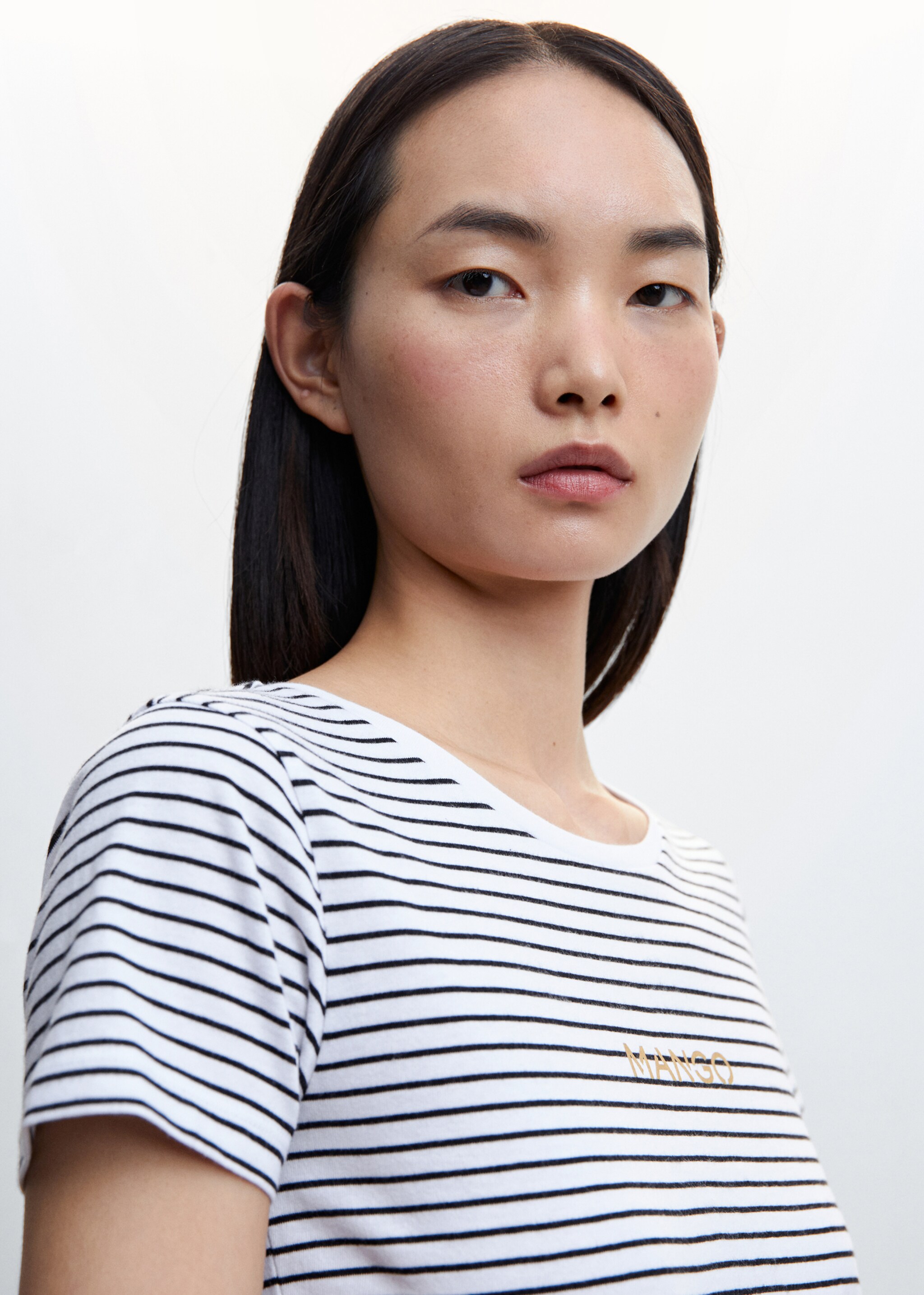 Logo cotton T-shirt - Details of the article 1, Gold. Ref: 47001275-00.