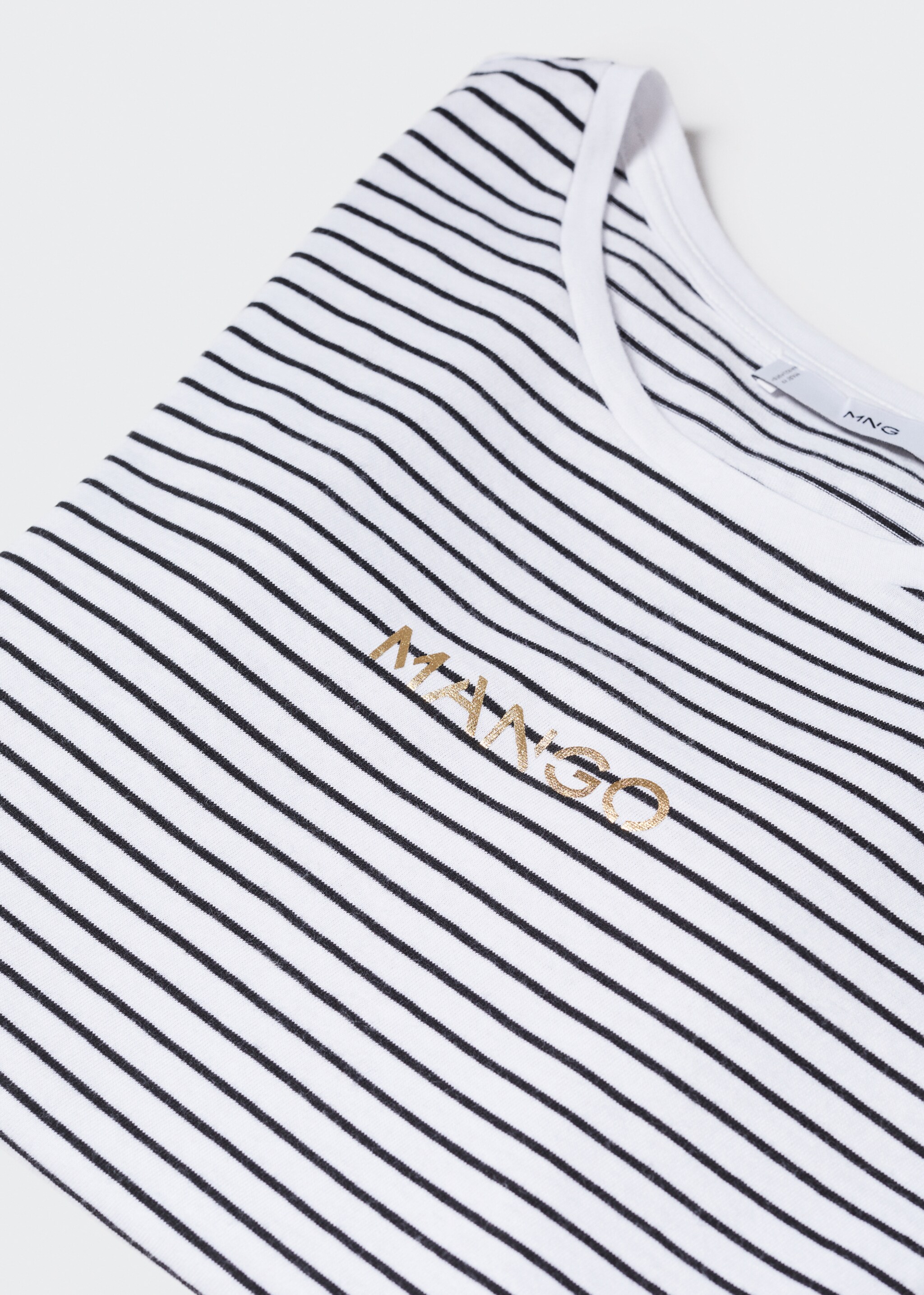 Logo cotton T-shirt - Details of the article 8, Gold. Ref: 47001275-00.