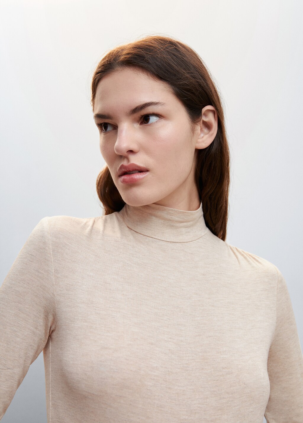 Turtleneck long sleeved t shirt Women MANGO OUTLET United Kingdom