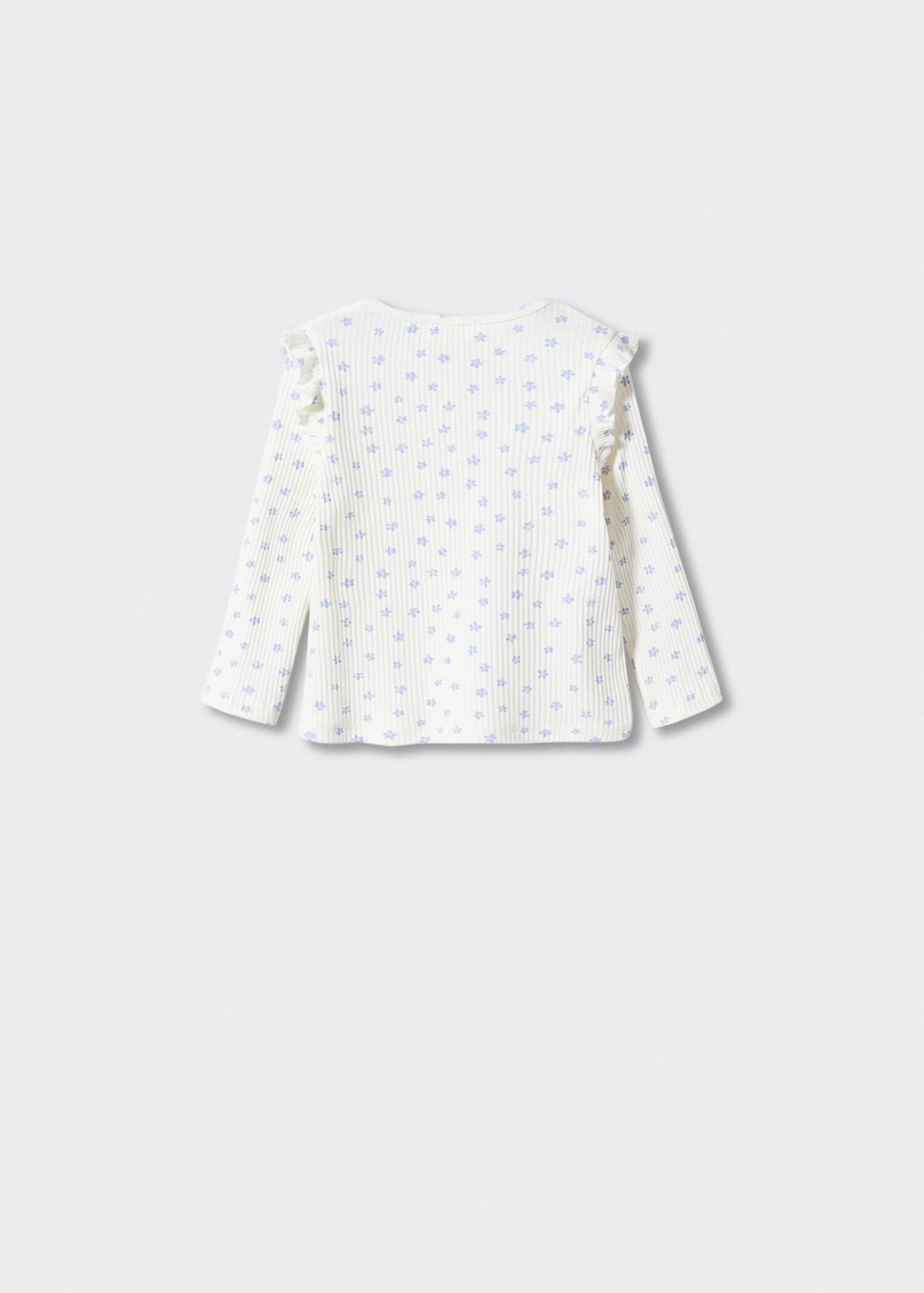 Ribbed long-sleeved t-shirt - Reverse of the article