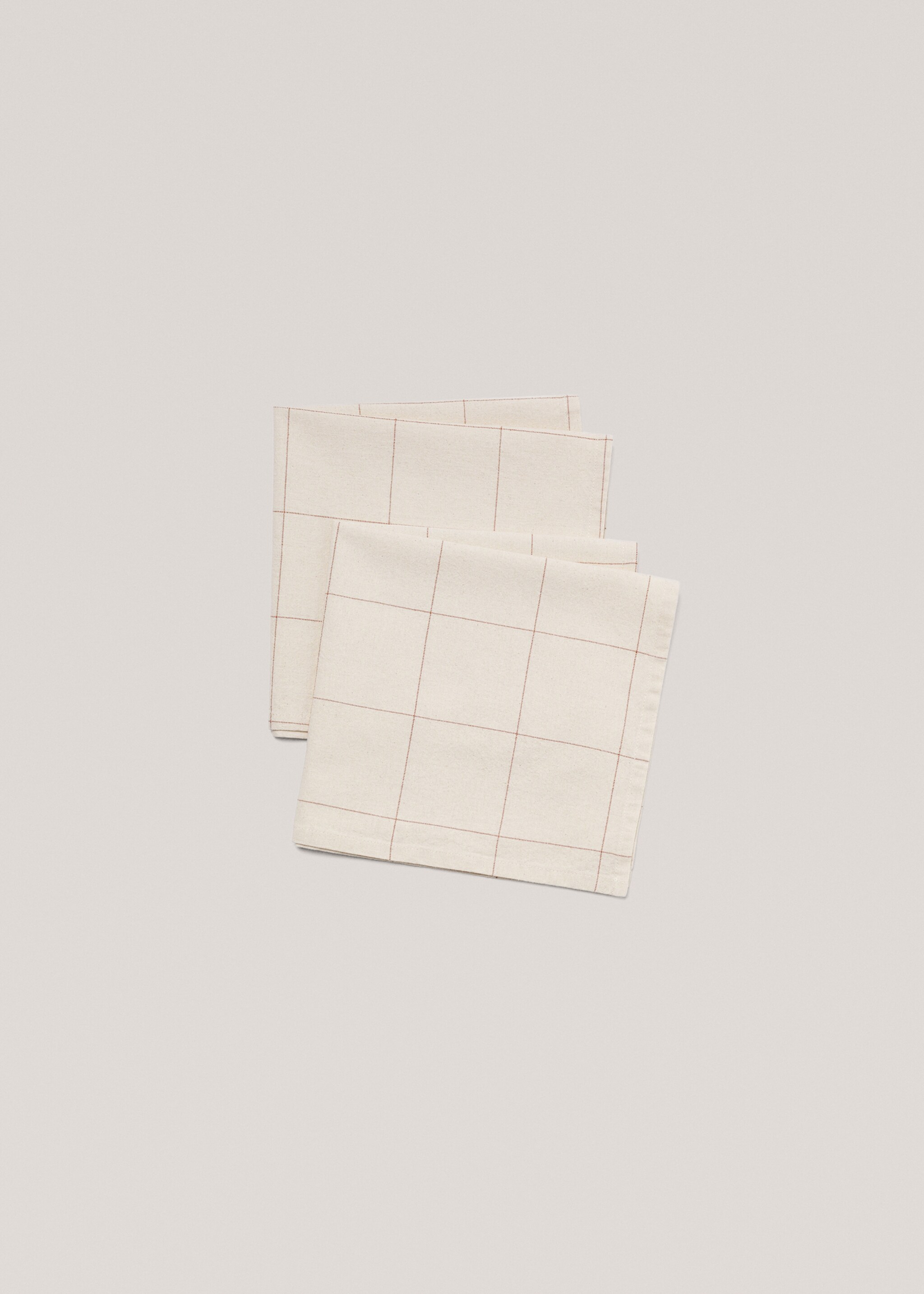 2er-Pack Karierte Servietten 45 x 45 cm - Detail des Artikels 1
