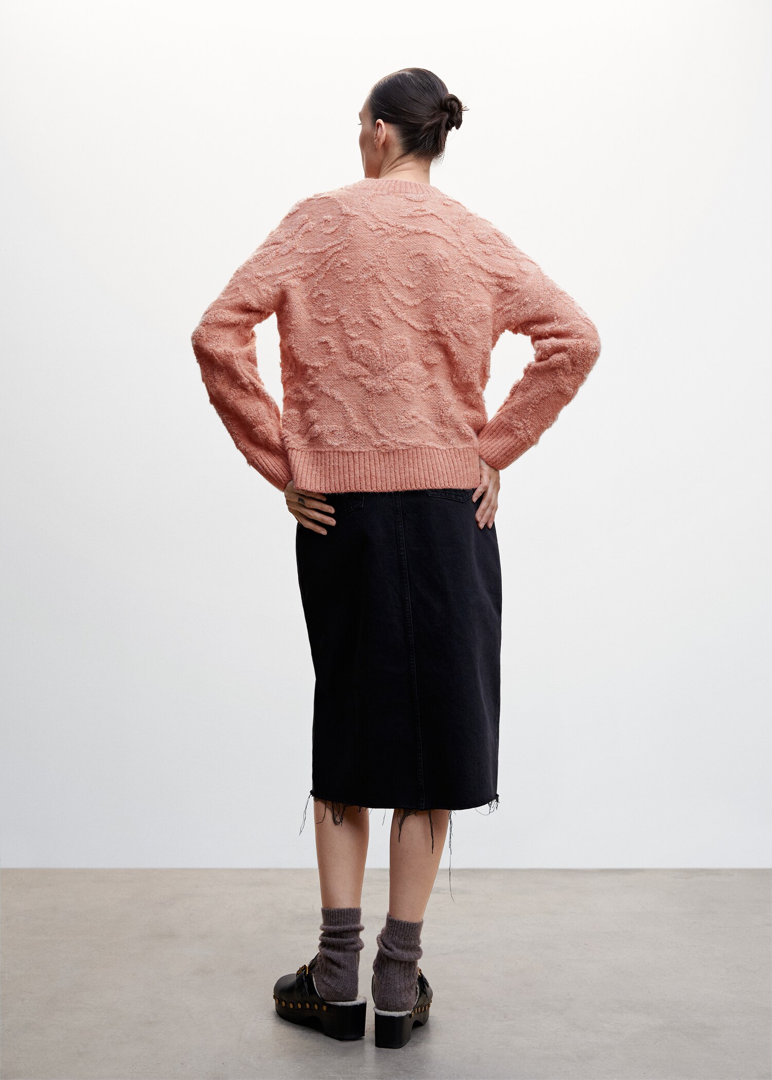 Strickpullover mit Jacquardmuster - Rückseite des Artikels