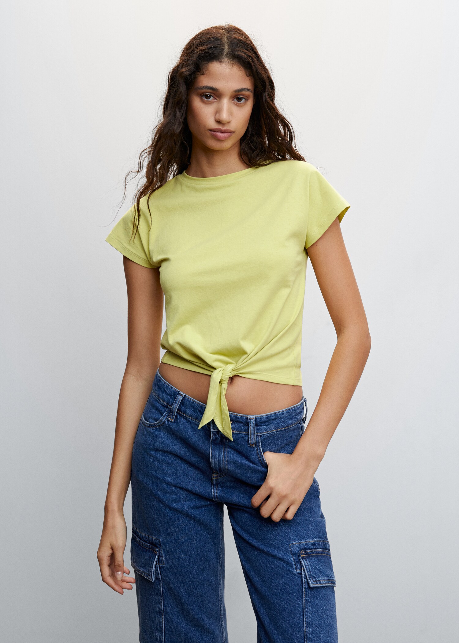 Knot detail T-shirt - Medium plane