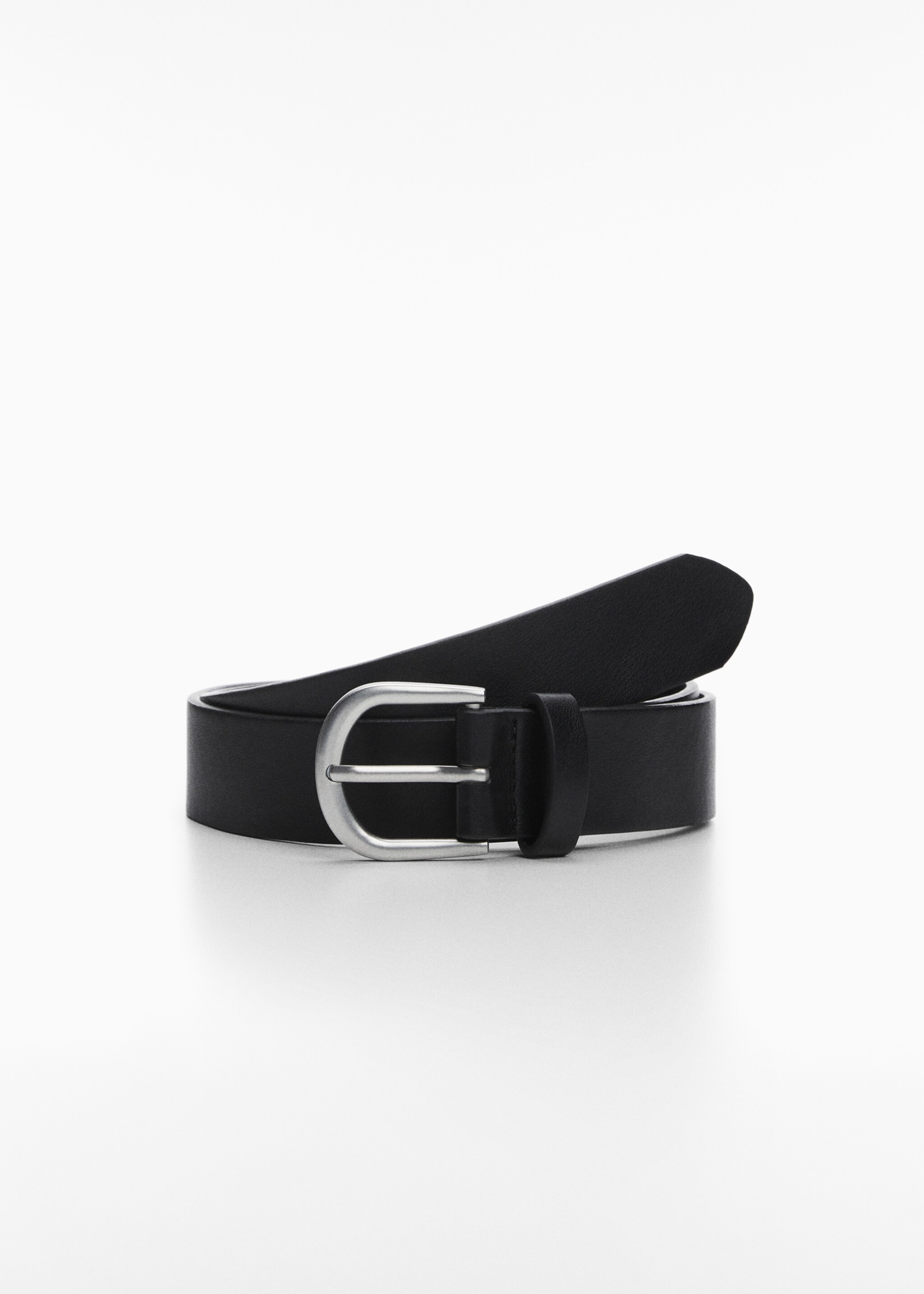 Metal buckle belt - Article without model, Black. Ref: 47001512-00.