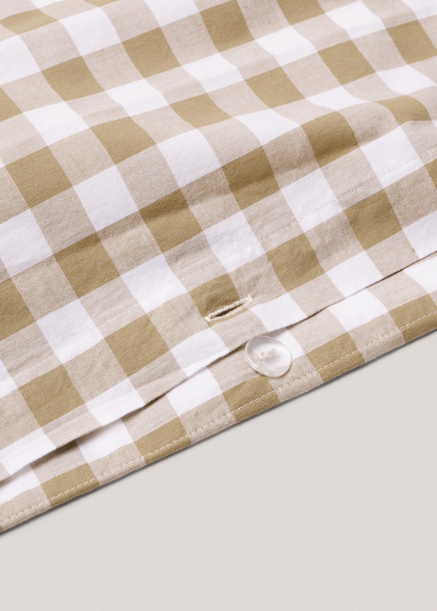 Housse de couette 100 % coton vichy lit de 180/200 cm - Détail de l'article 2