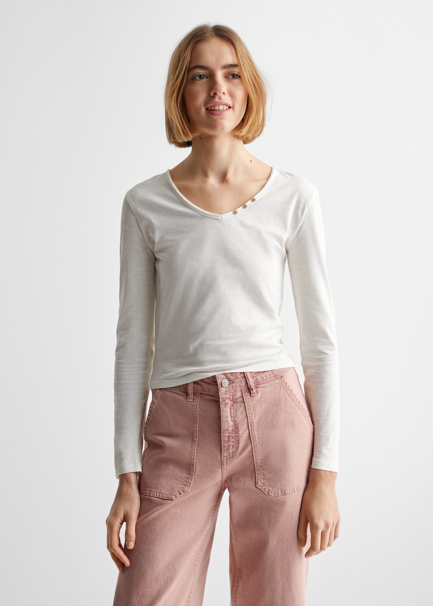 Buttons t-shirt - Medium plane