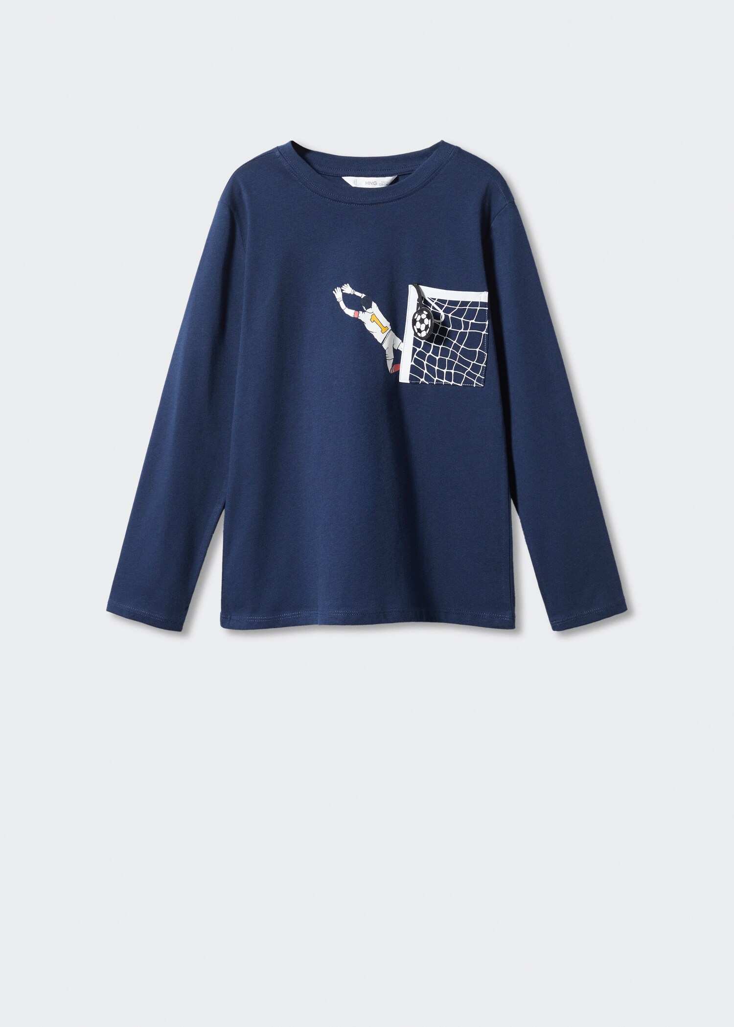 Printed cotton-blend T-shirt - Article without model