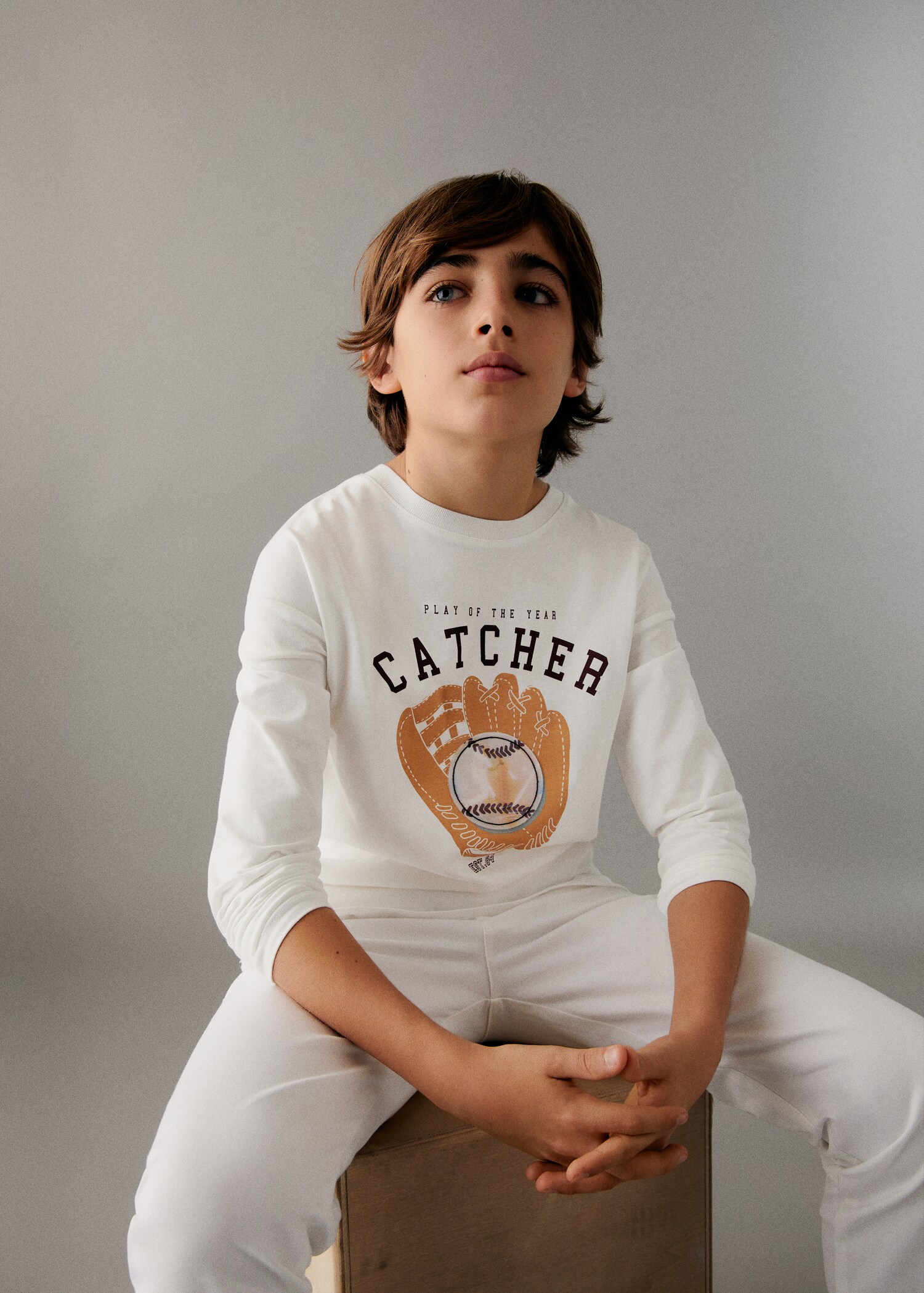Langarm-T-Shirt mit Lentikulardruck - Mittlere Ansicht
