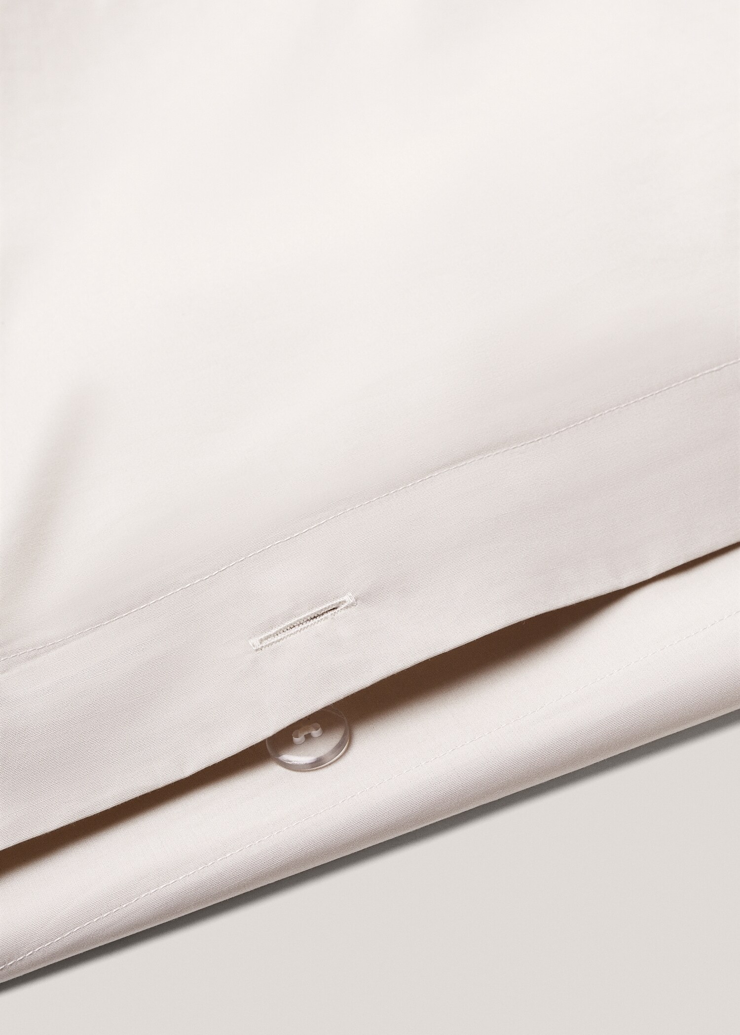 Cotton percale duvet cover (300 threads) queen bed - Details of the article 1