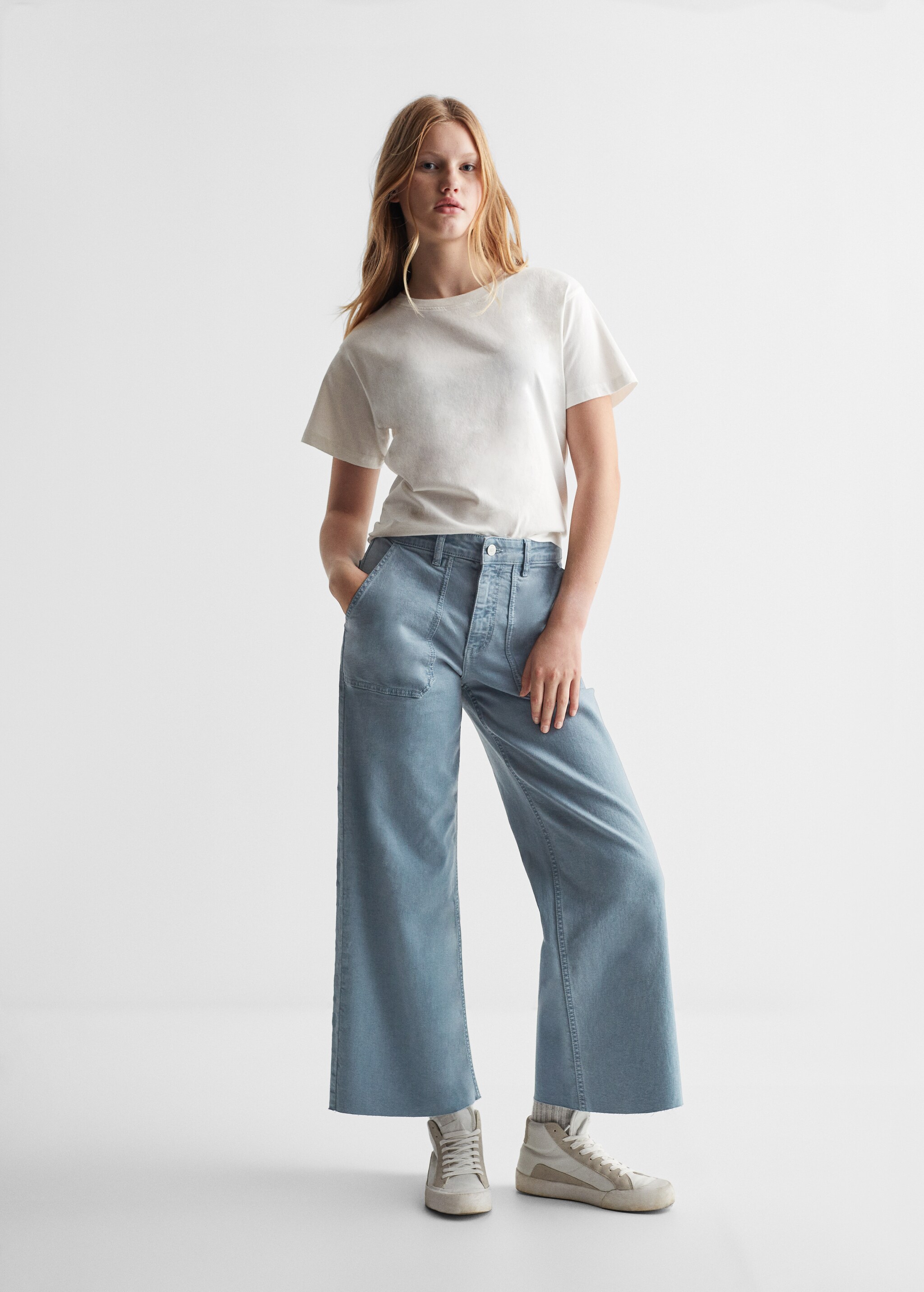 Culotte jeans with pockets - Details of the article 1