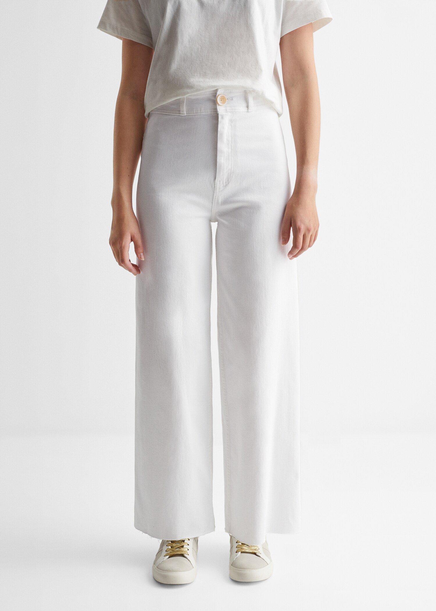 Culotte cropped jeans - Details of the article 6