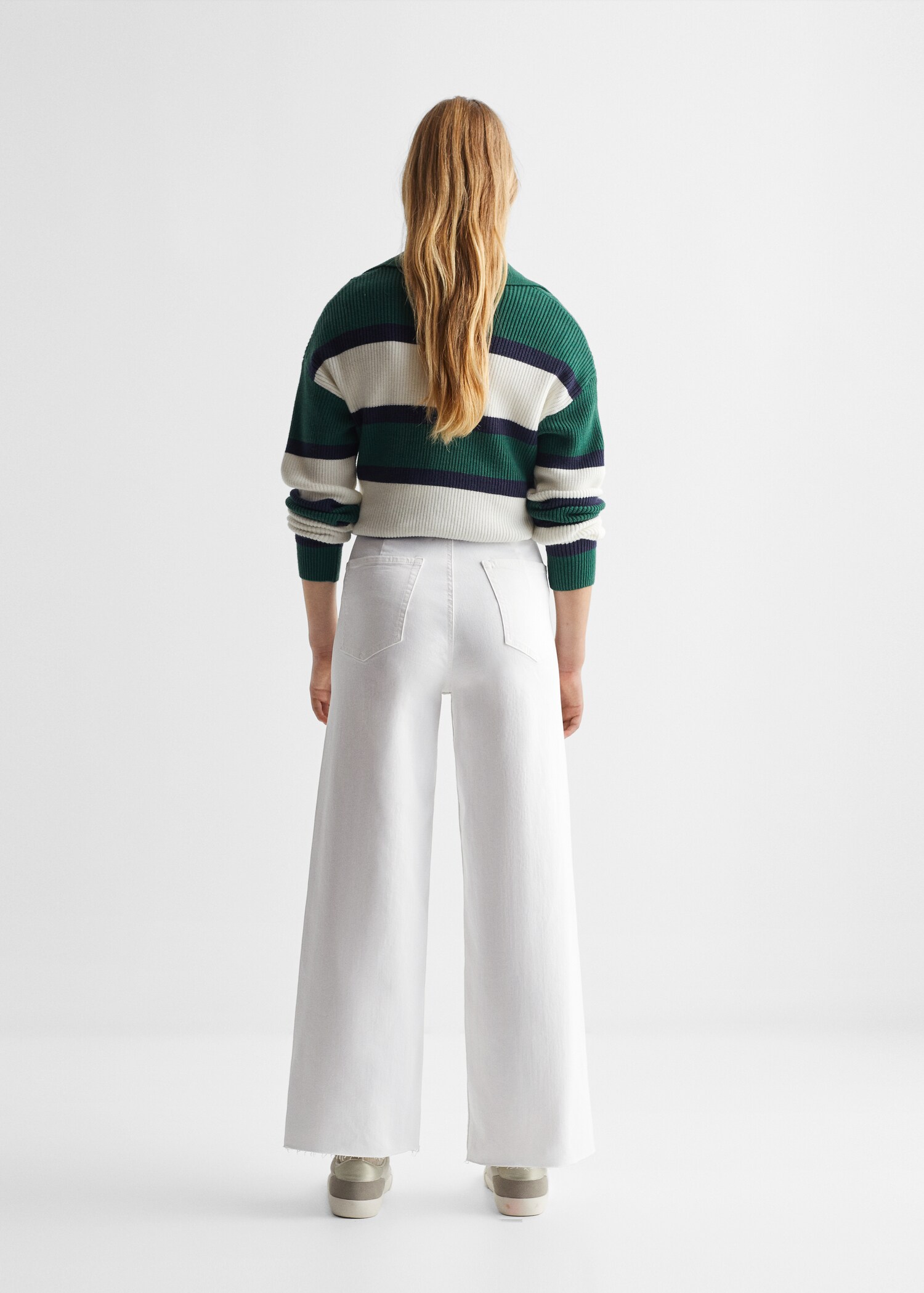 Culotte cropped jeans - Reverse of the article