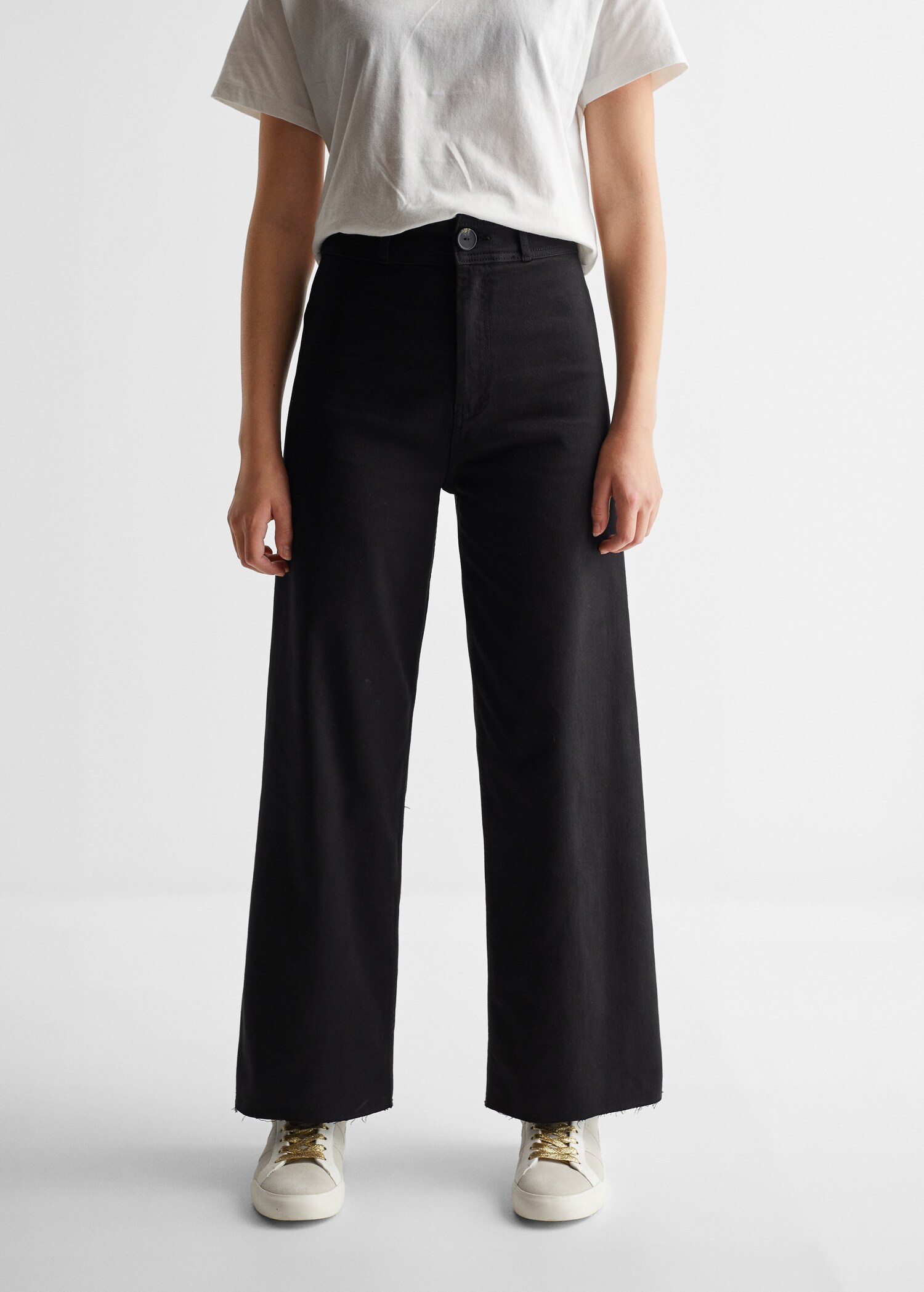 Culotte cropped jeans - Details of the article 6