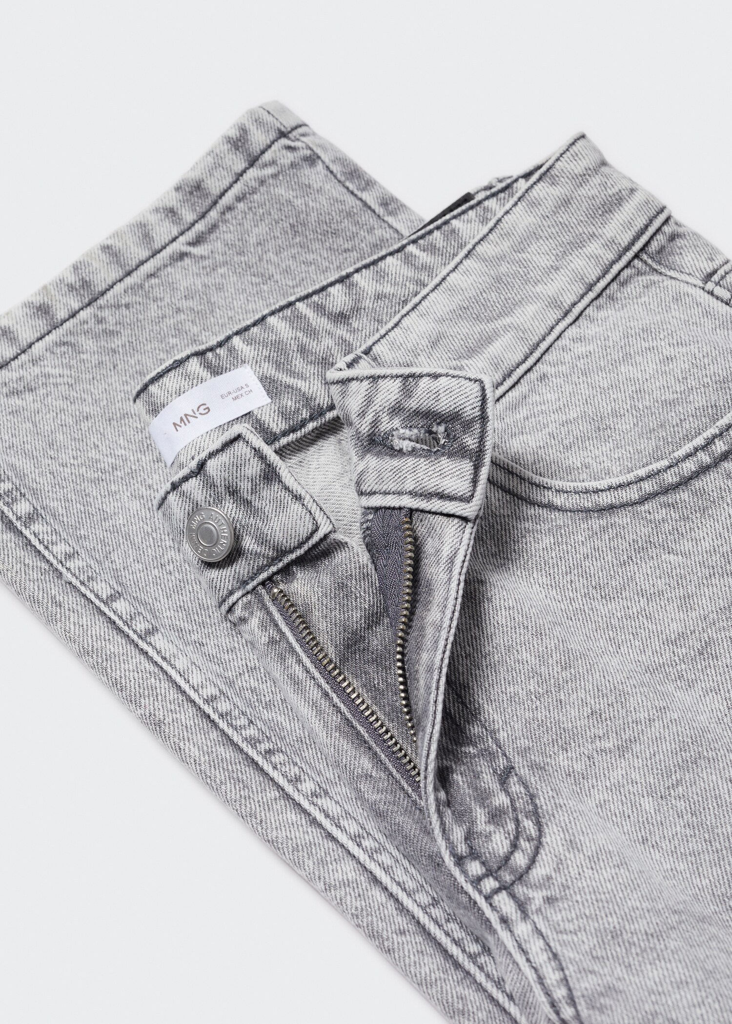 Jeans retos com cintura baixa - Pormenor do artigo 8