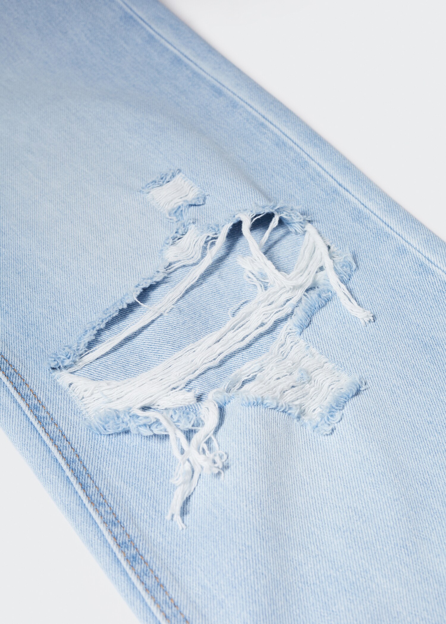 Decorative ripped wideleg jeans - Details of the article 8