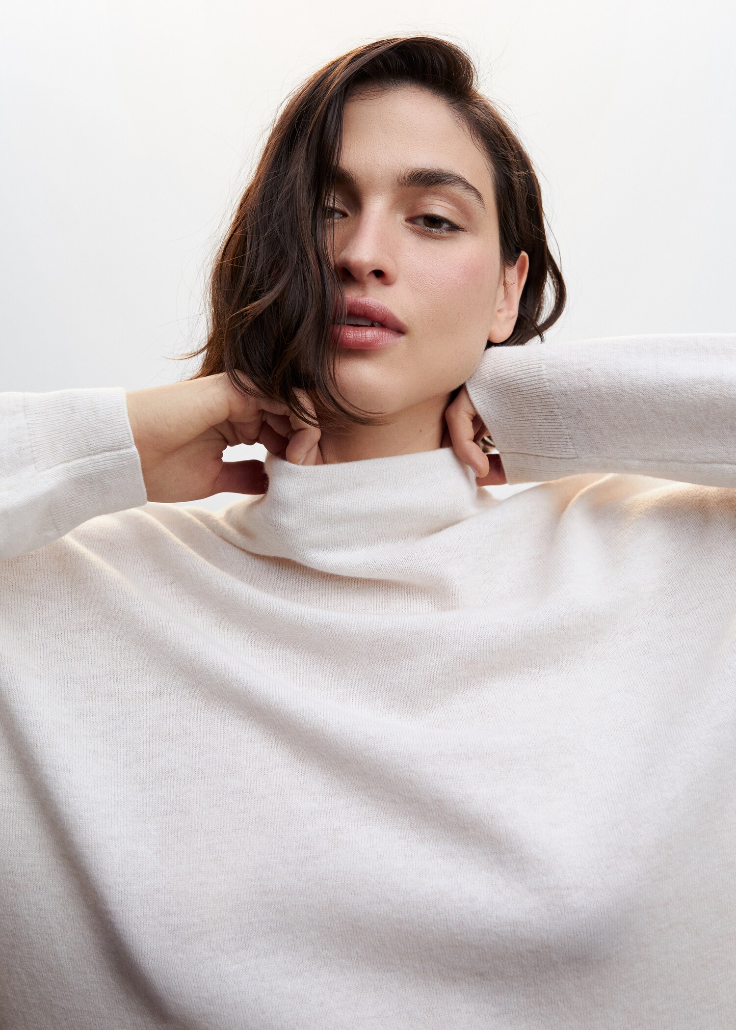 100% wool perkins-neck sweater - Details of the article 4