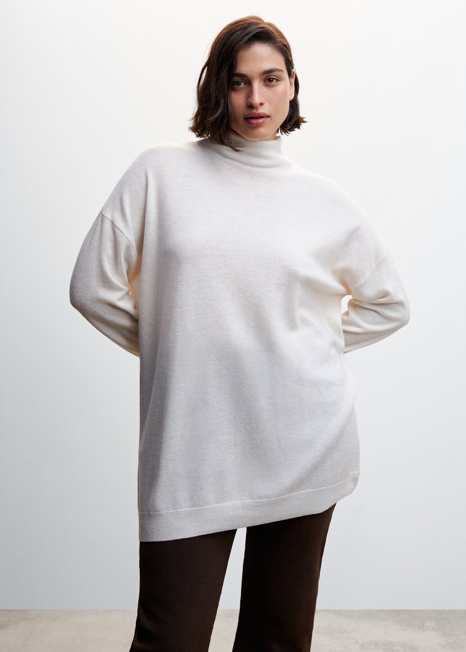 100% wool perkins-neck sweater - Details of the article 5