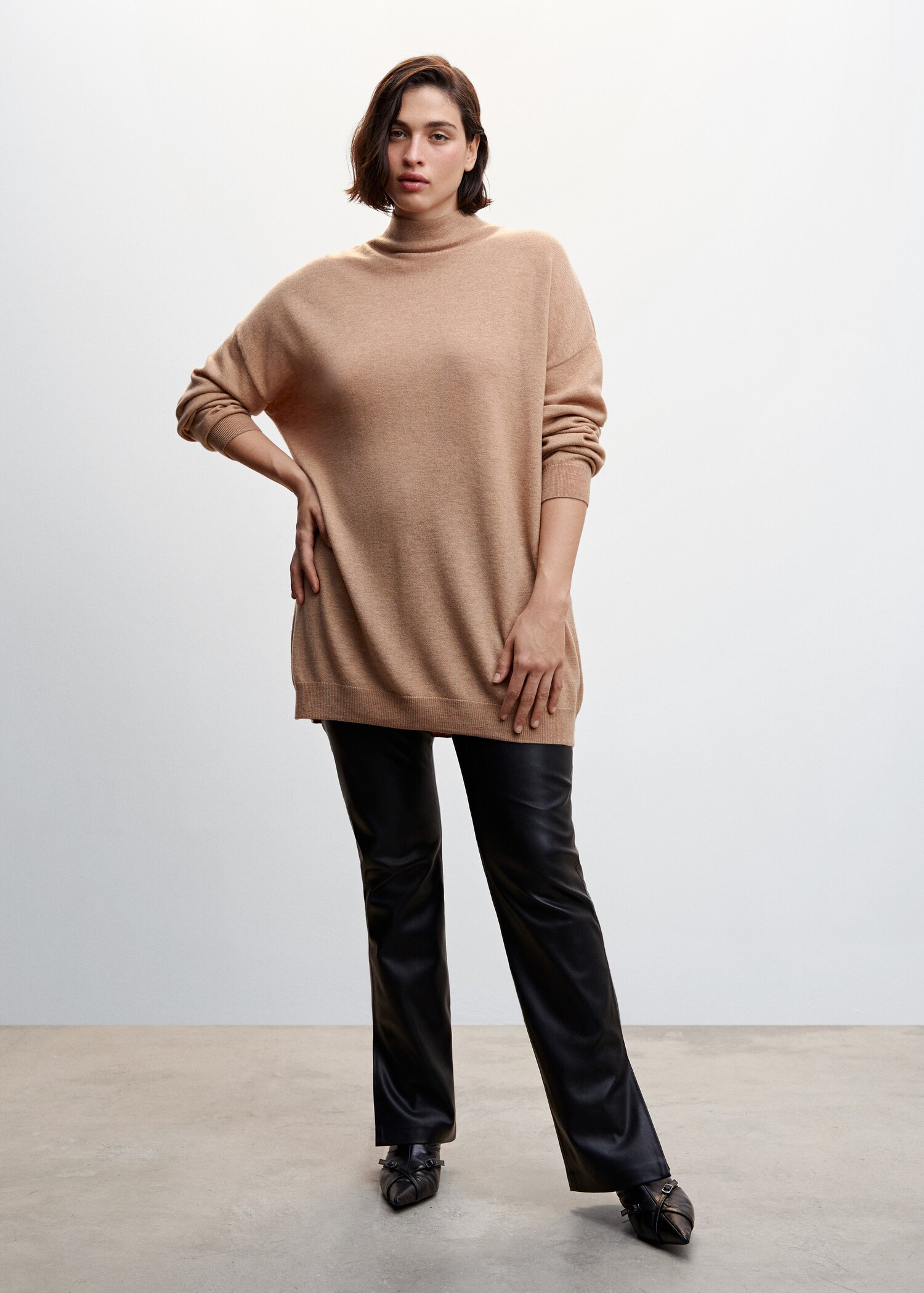 100% wool perkins-neck sweater - Details of the article 3