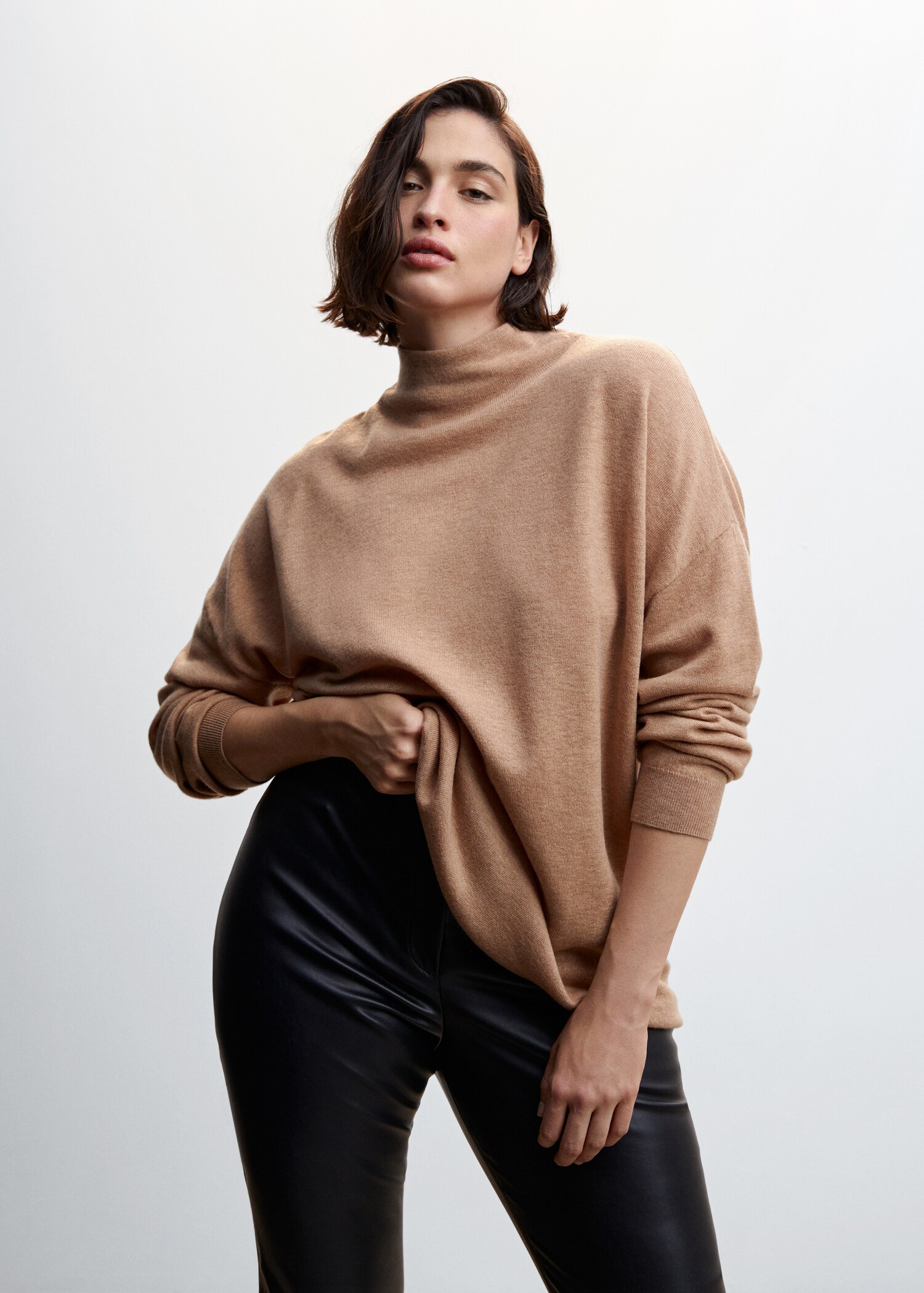 100% wool perkins-neck sweater - Details of the article 5