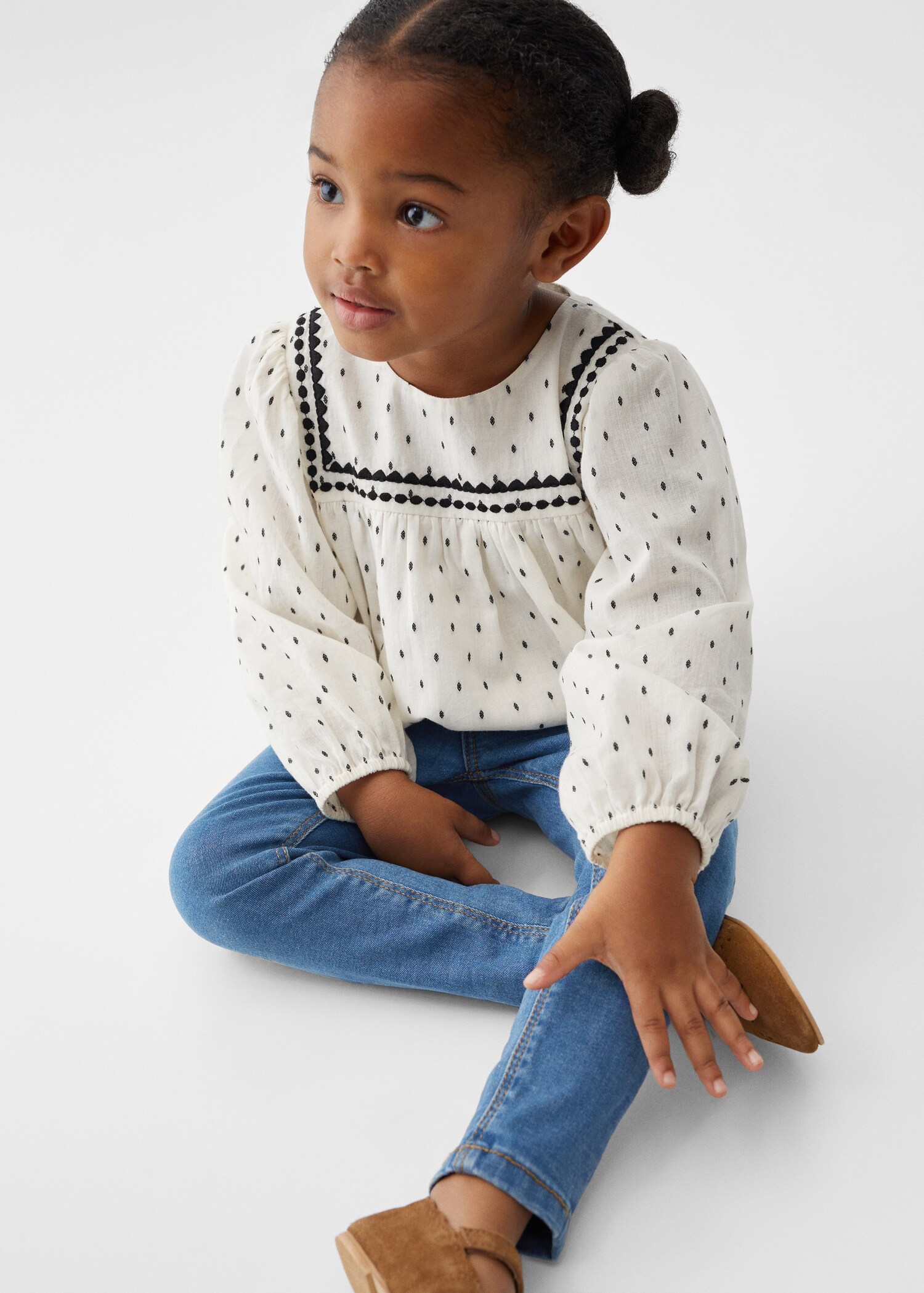 Printed cotton blouse - Details of the article 7
