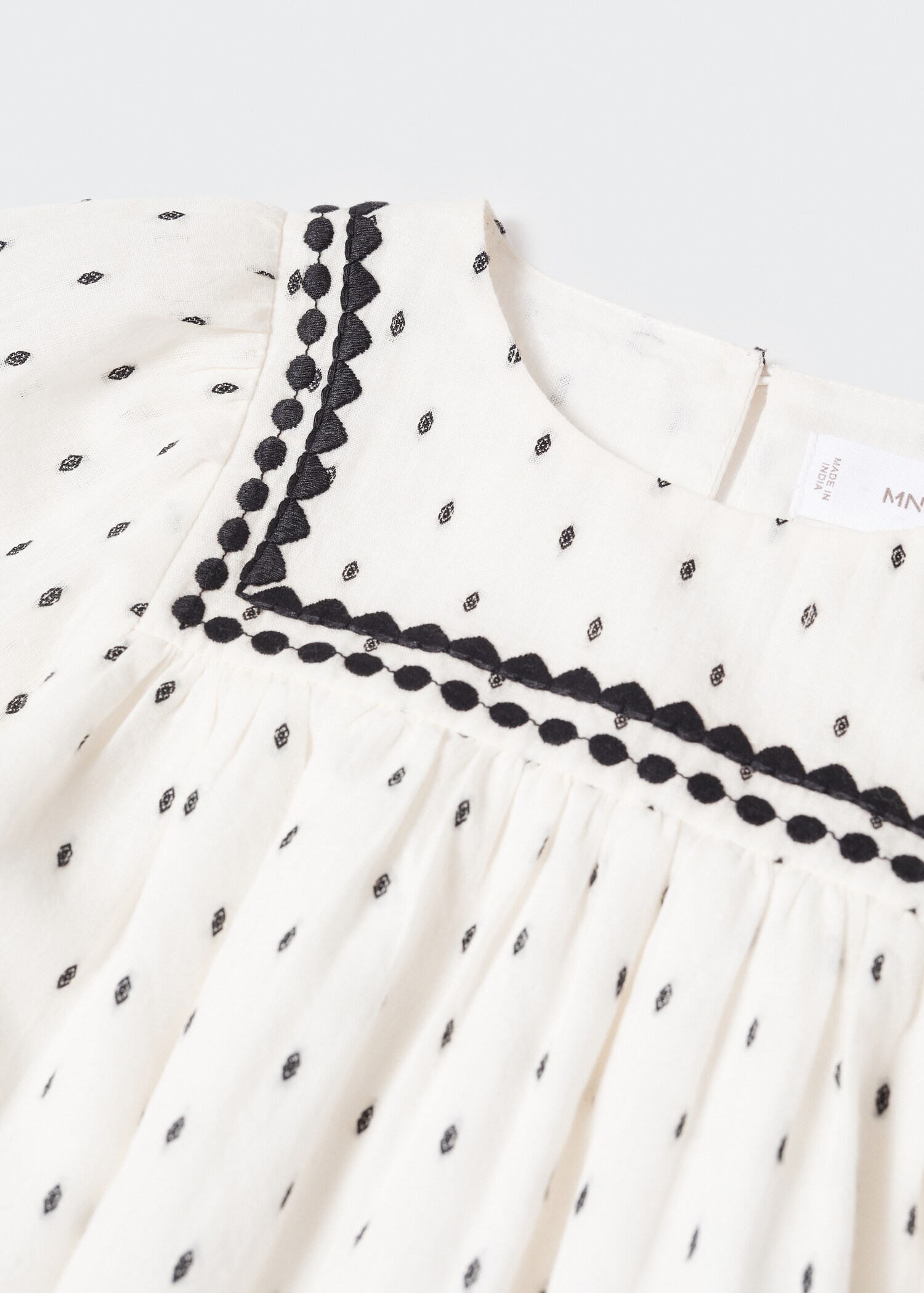 Printed cotton blouse - Details of the article 8