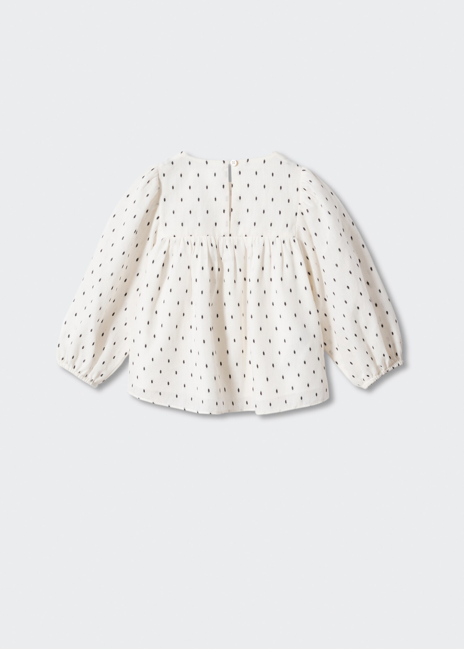 Printed cotton blouse - Reverse of the article
