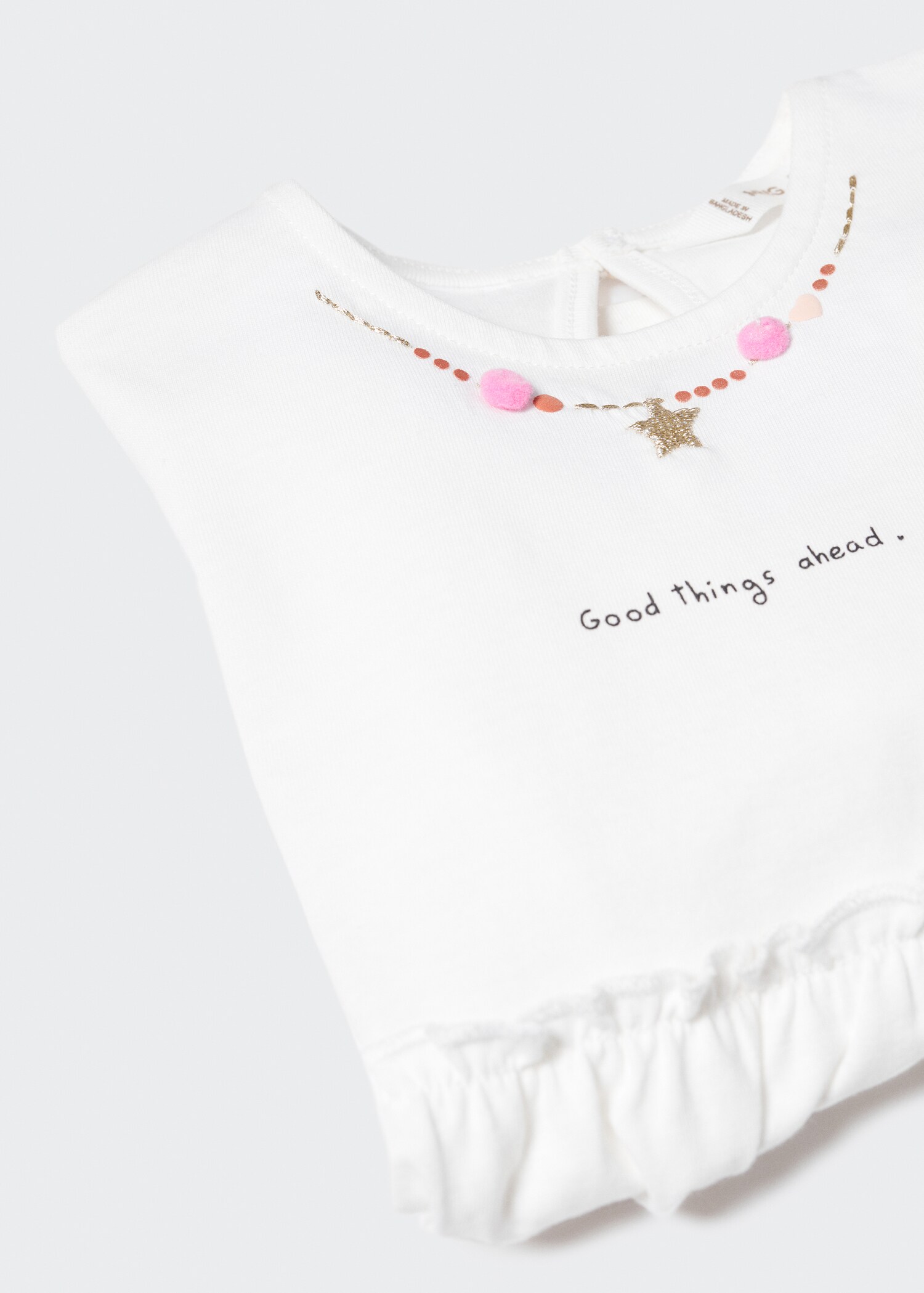 Embroidered long-sleeved t-shirt - Details of the article 0