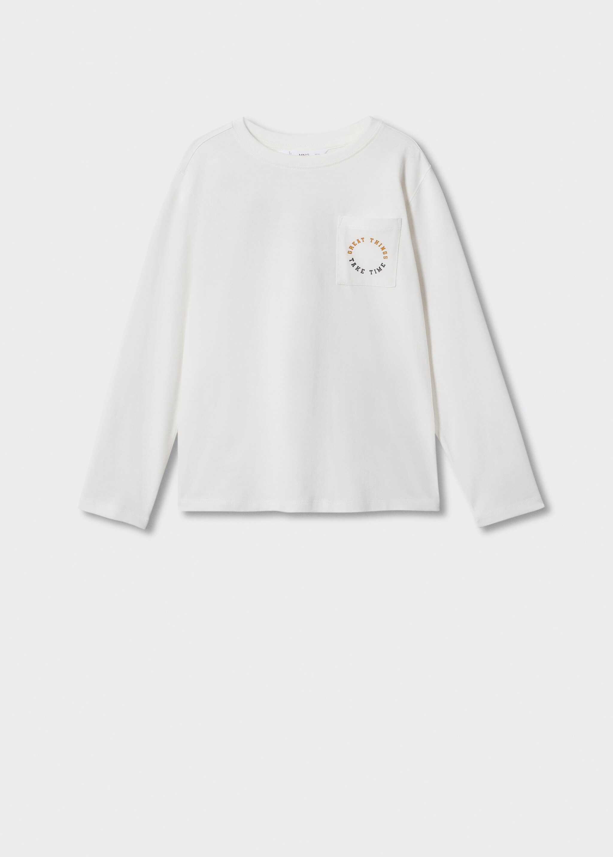 Long sleeve cotton t-shirt - Article without model