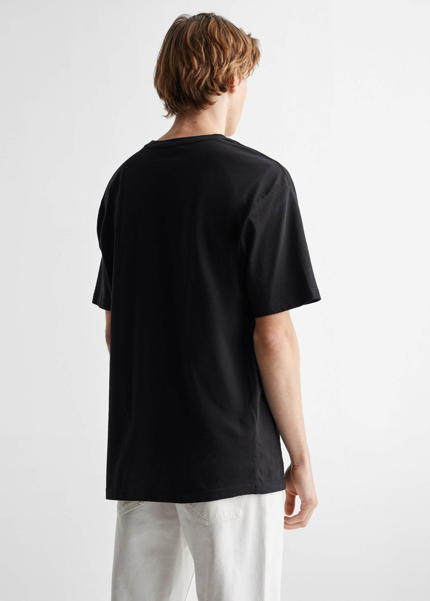 Maglietta basic oversize cotone - Retro dell'articolo