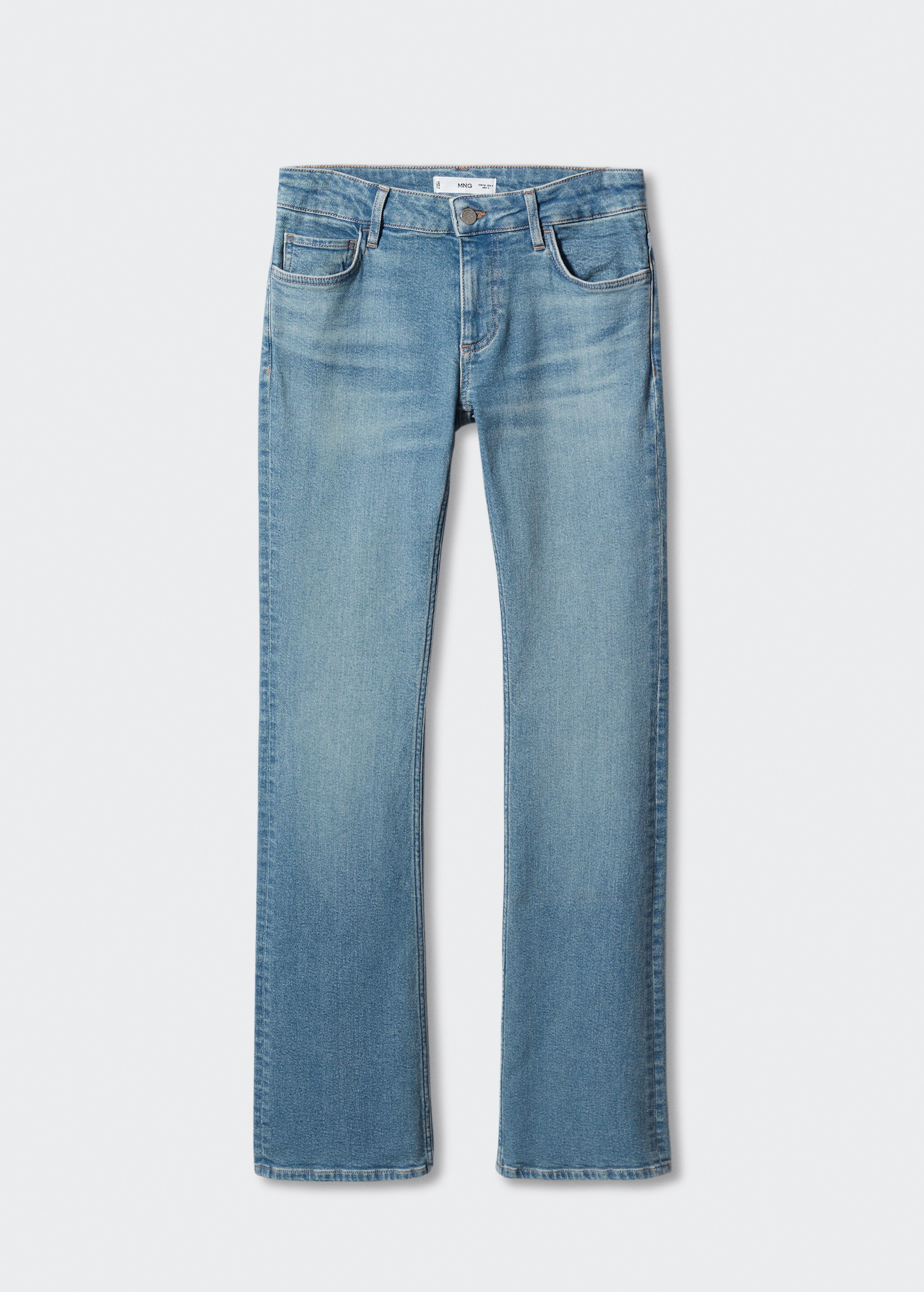 Jeans flare tiro bajo - Artículo sin modelo