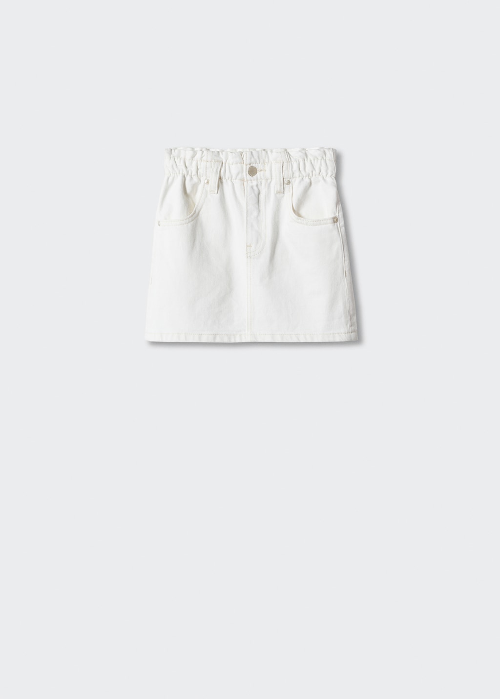 White paperbag denim skirt new arrivals