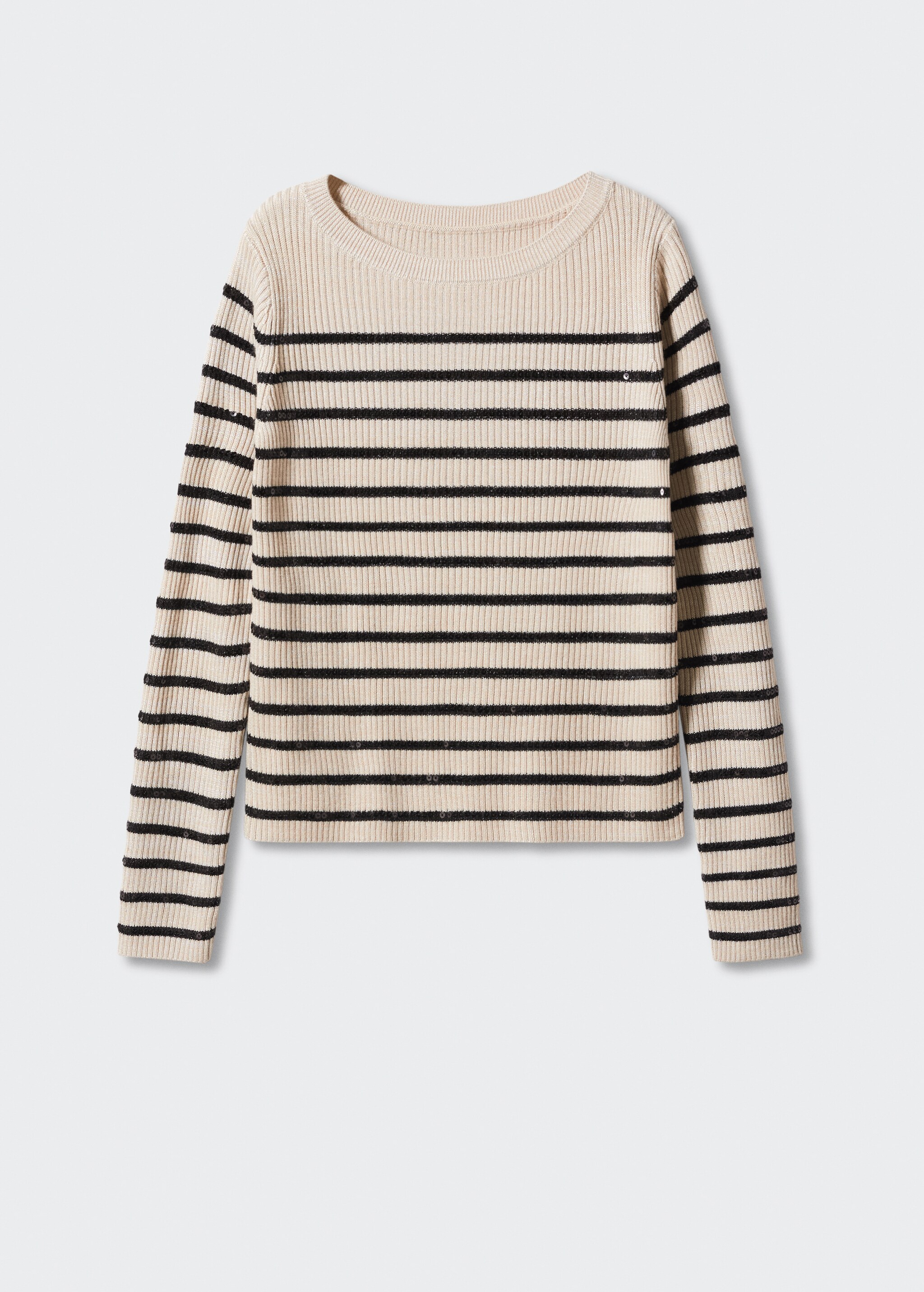 Sequins striped sweater - Article without model
