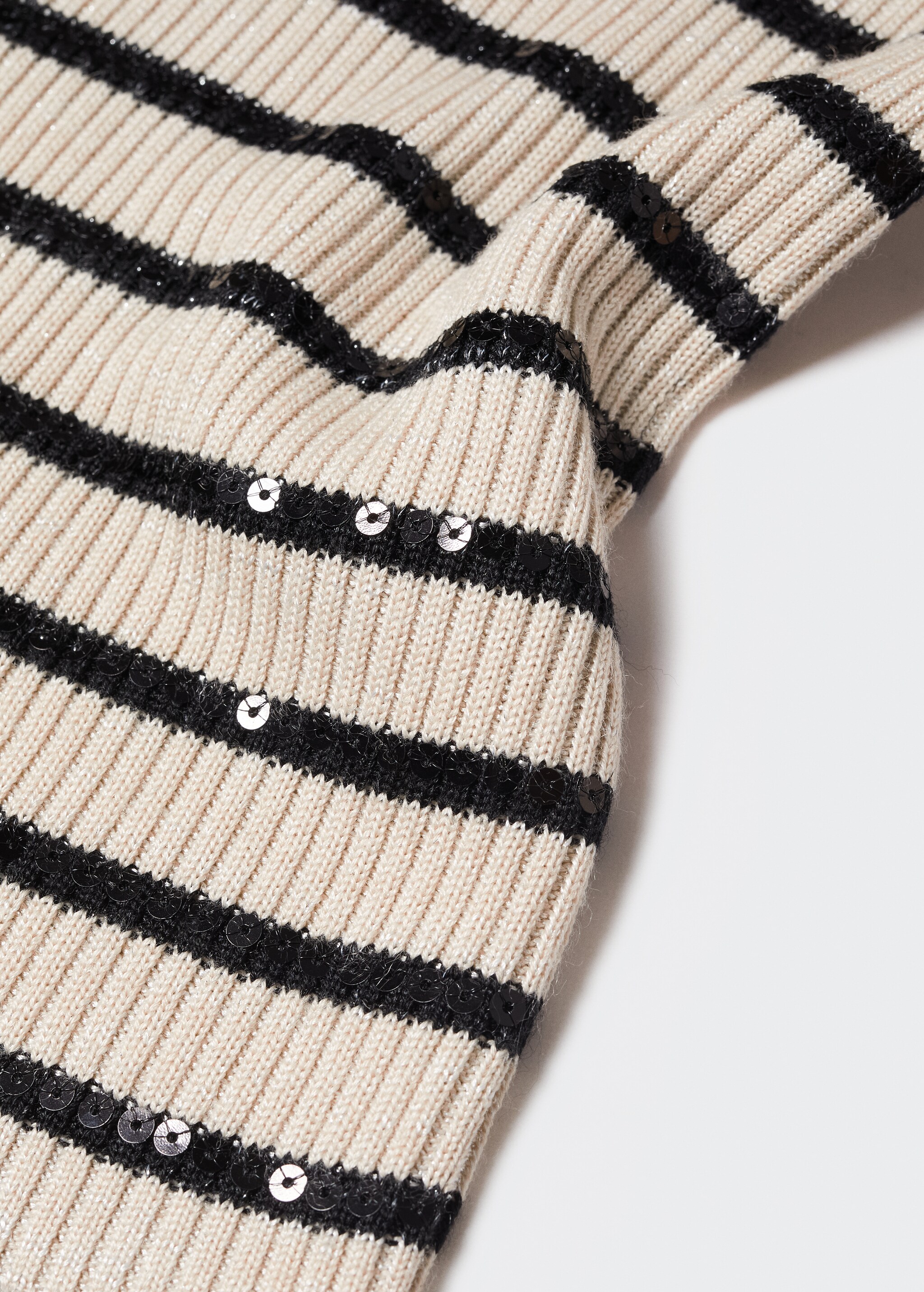 Sequins striped sweater - Details of the article 8